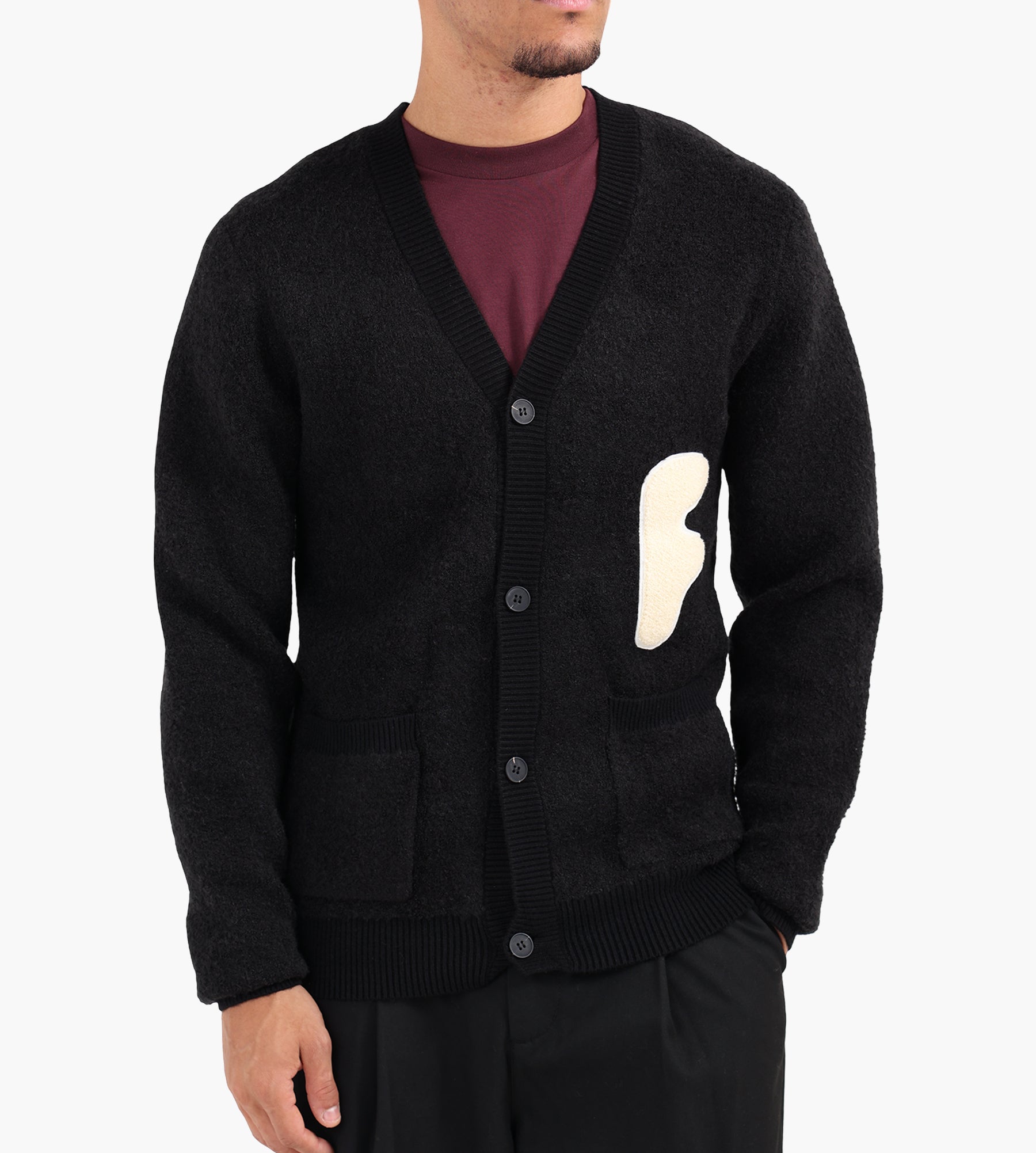 Freeter Huddle Cardigan Black