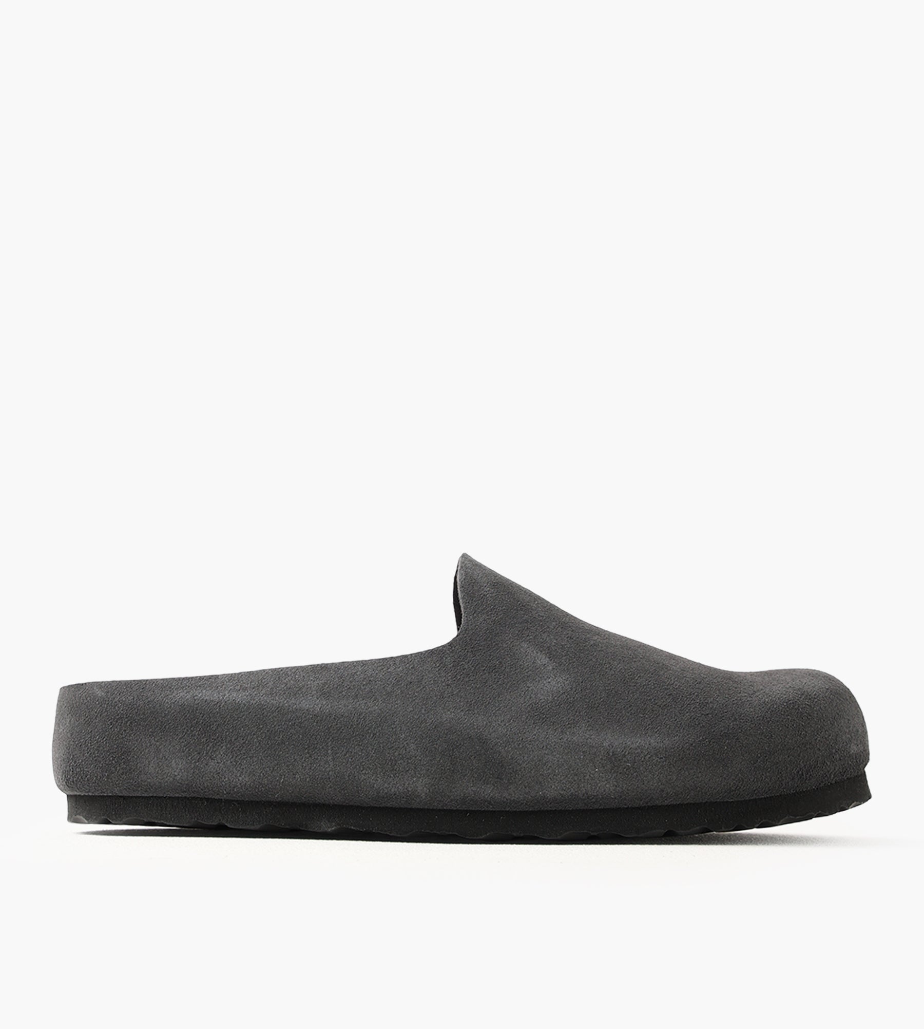 Birkenstock Amsterdam Wrapped Suede Leather Charcoal