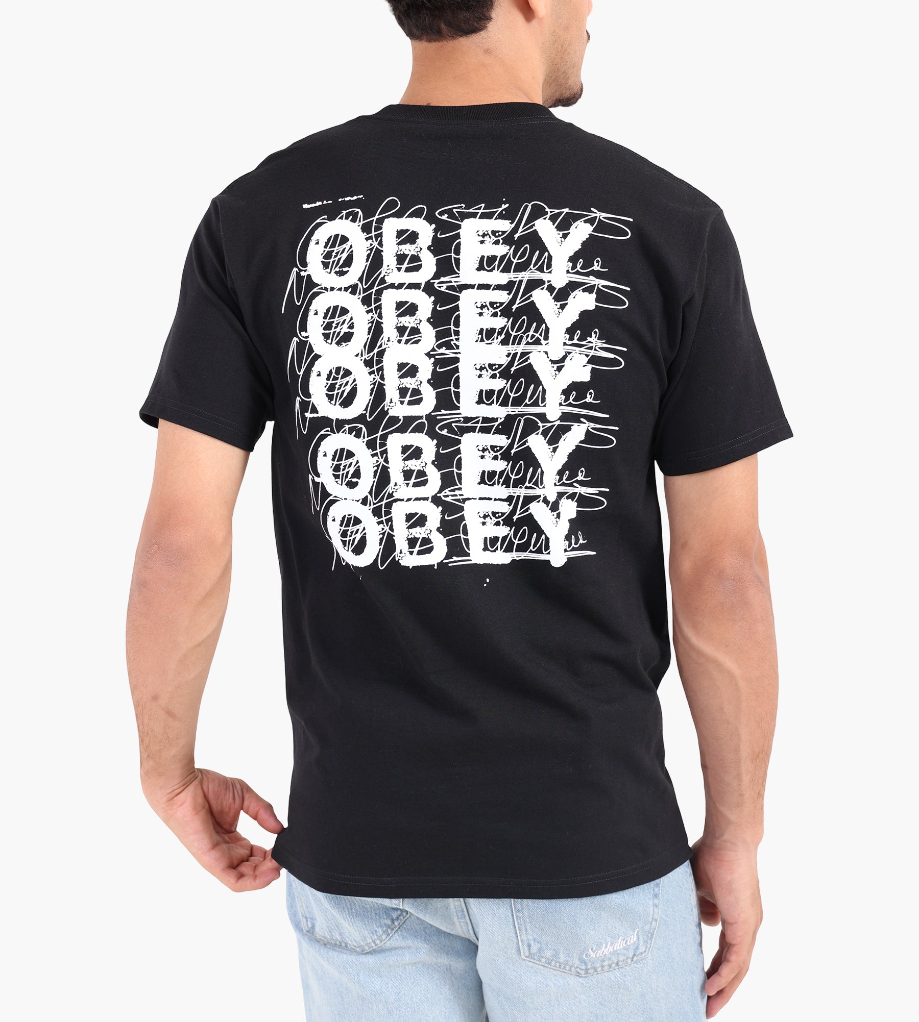 Obey Obey Scribble Tee Black