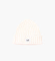 C.P. Company Accessories Knit Cap In Extrafine Merino Wool Gauze White