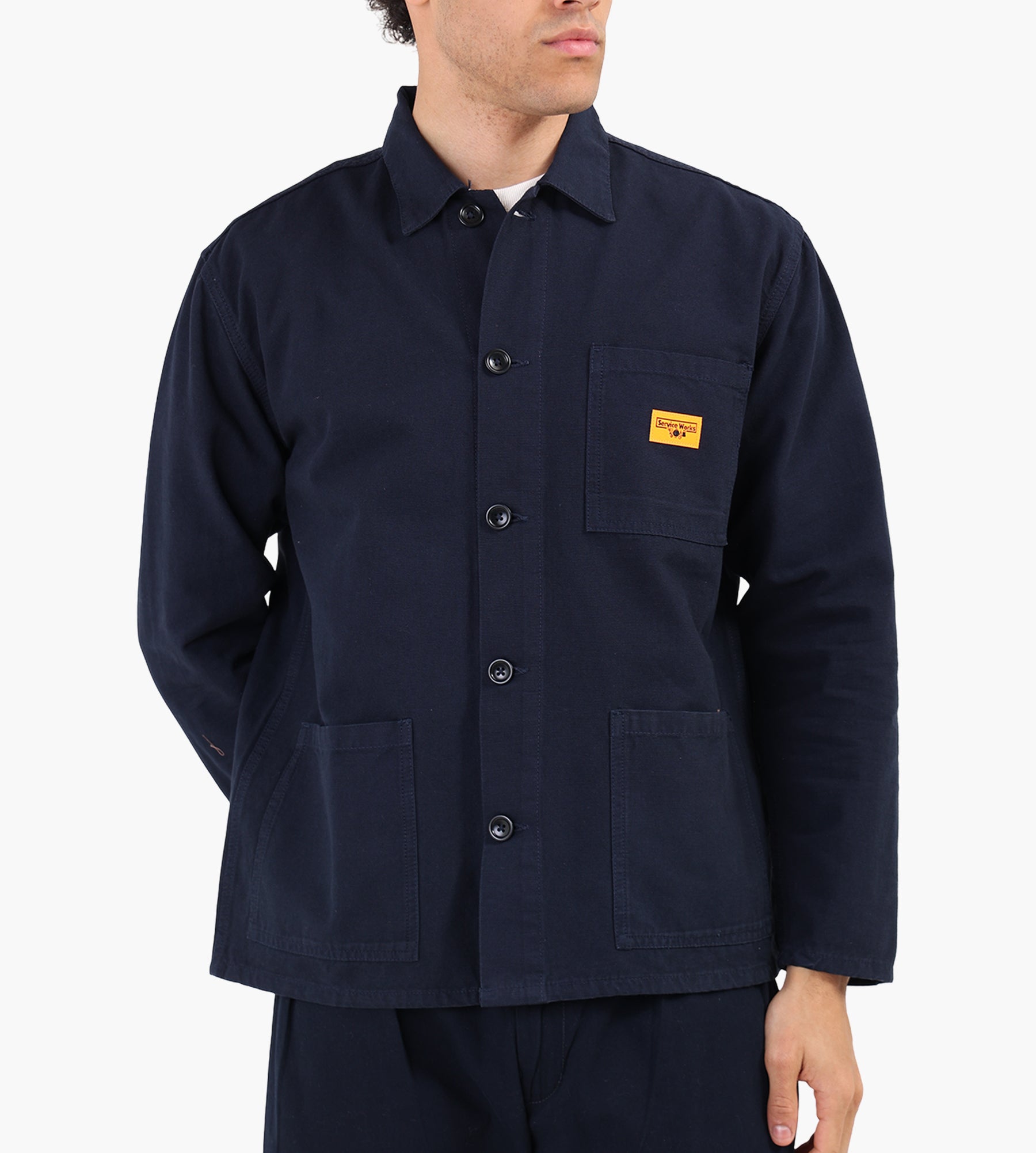 Service Works Canvas Chore Shirt Dark Navy
