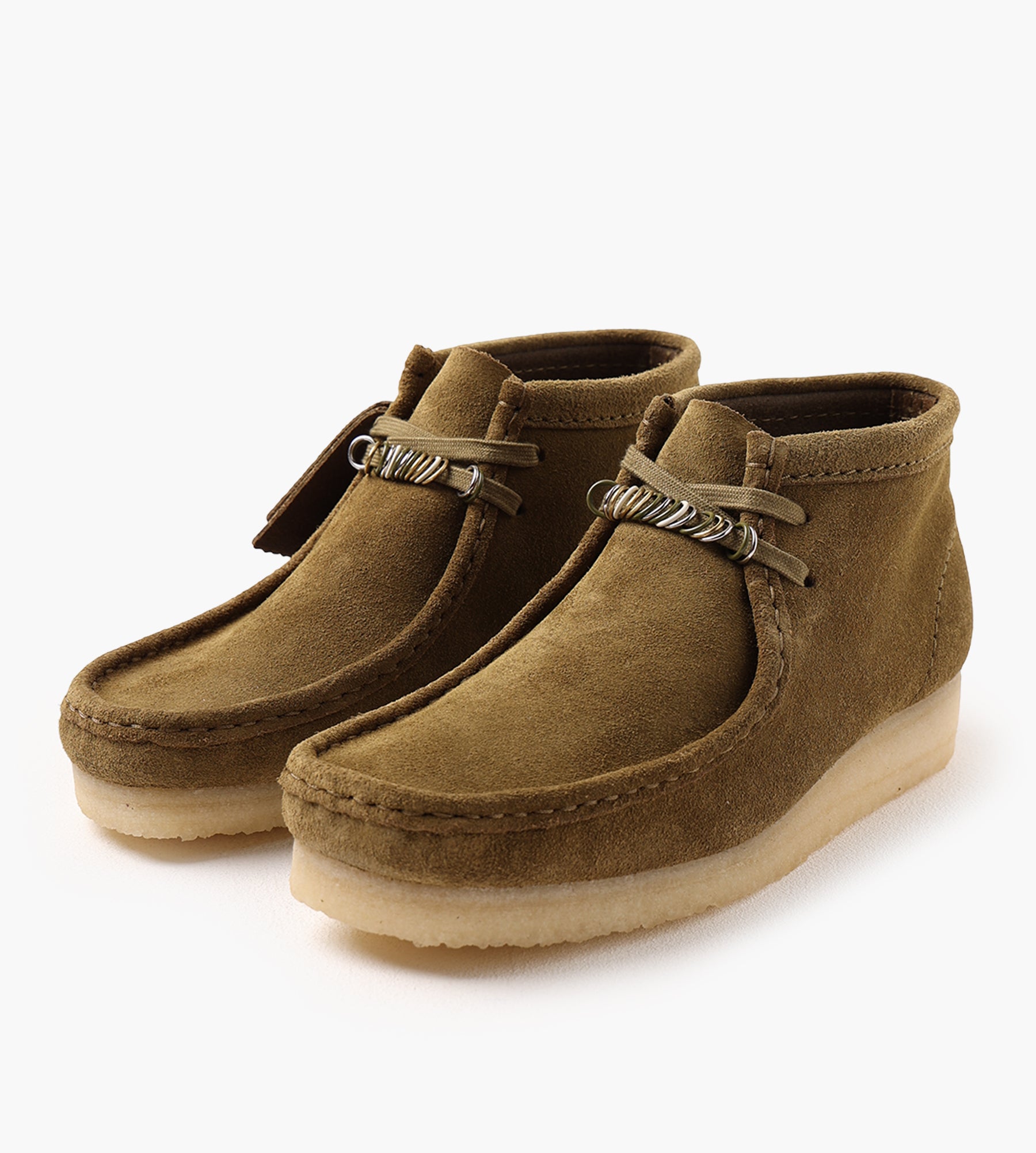 Clarks Originals Wallabee Boot. Green Sde