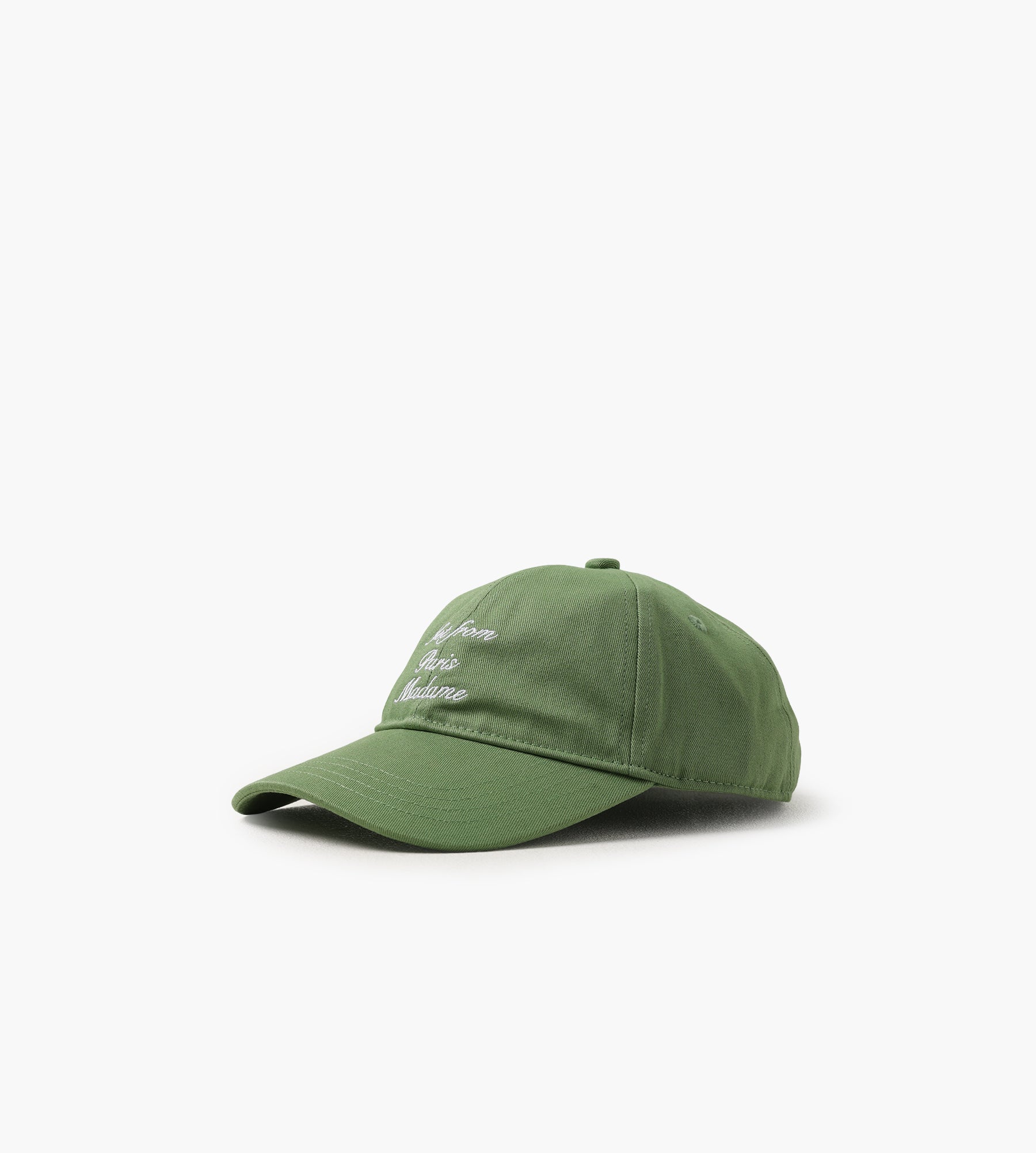 Drôle de Monsieur Casquette Slogan Calligraphy Light Green