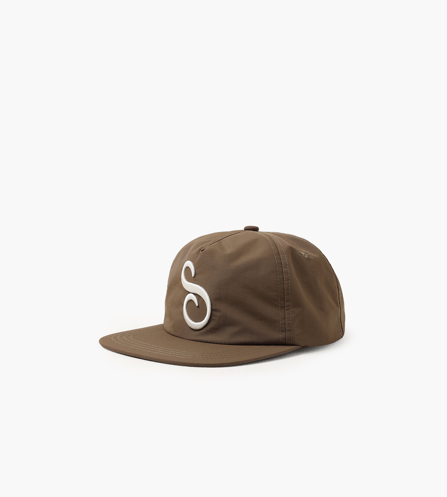 Sabbatical Capital Letter Cap Khaki Brown