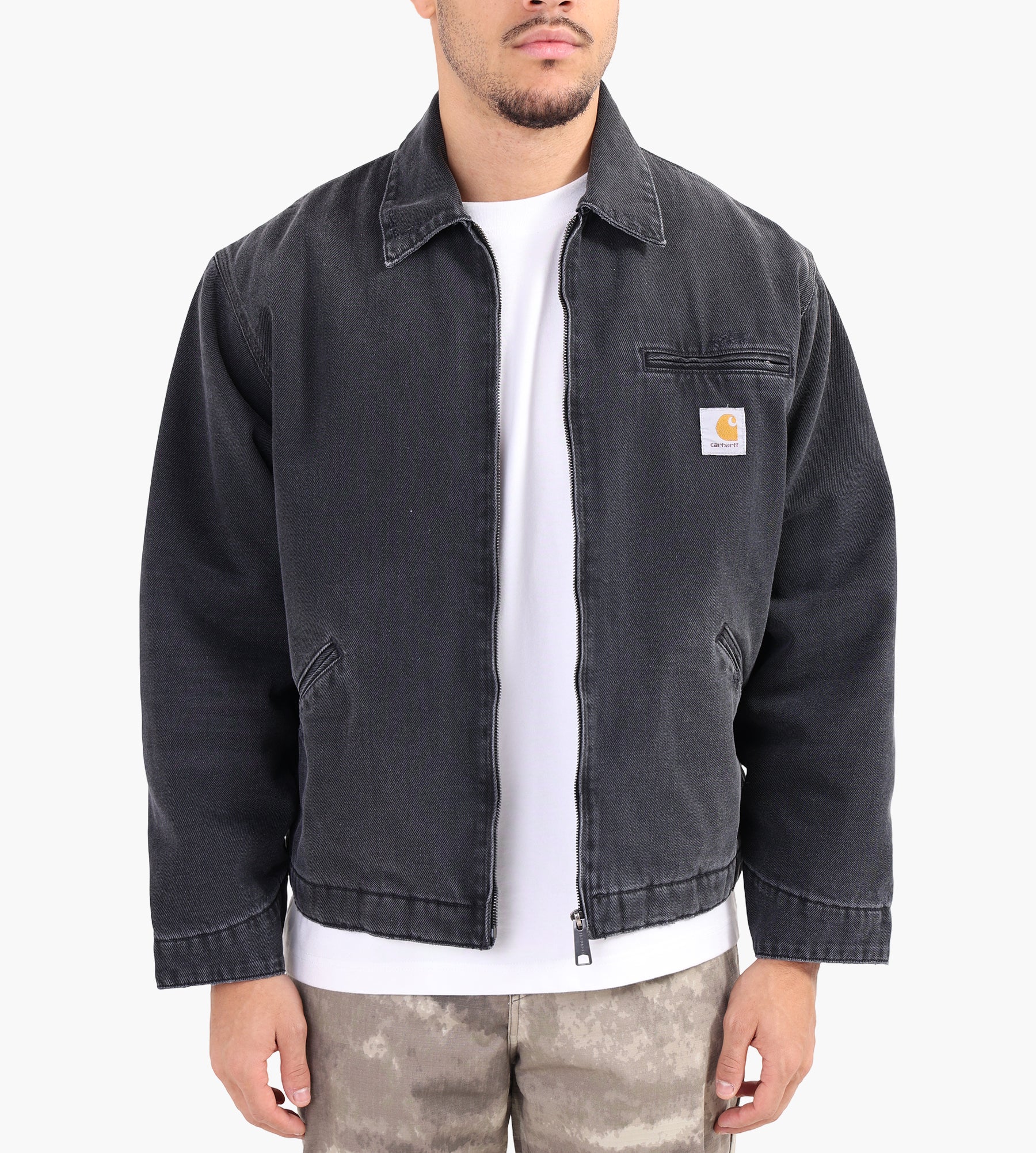 Carhartt WIP OG Detroit Jacket Denim Black Grind Wash