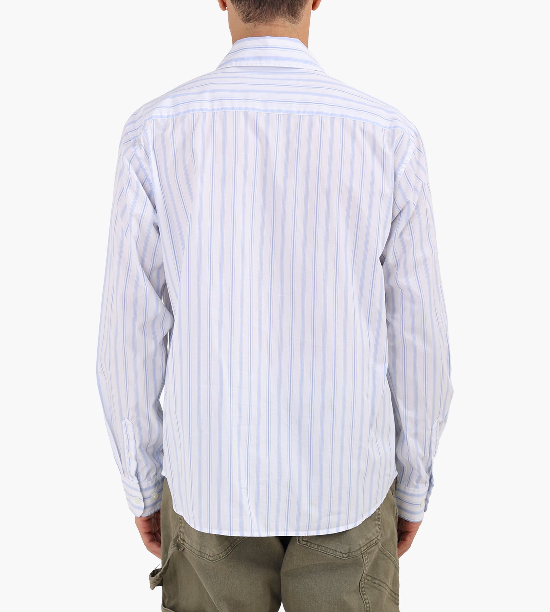 Corridor Berg Stripe Long Sleeve Shirt White