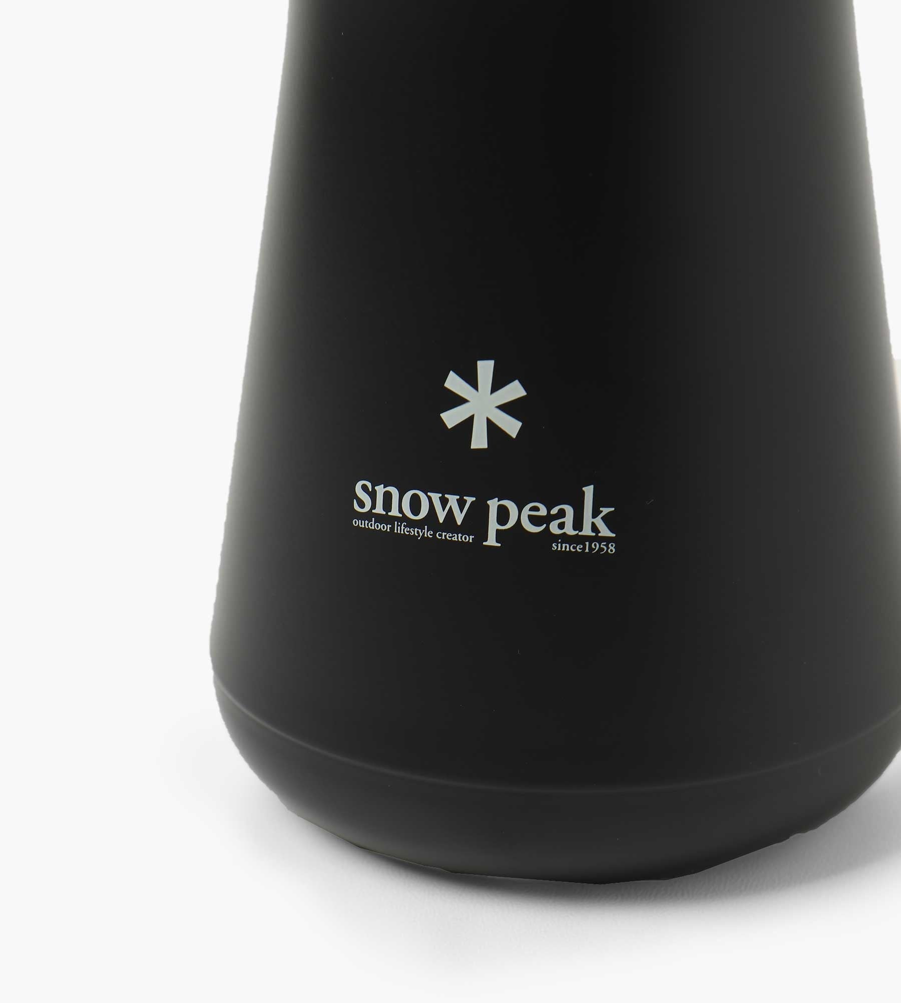 Snow Peak Stainless Vacuum Bottle Tsuzumi 350 Black Black