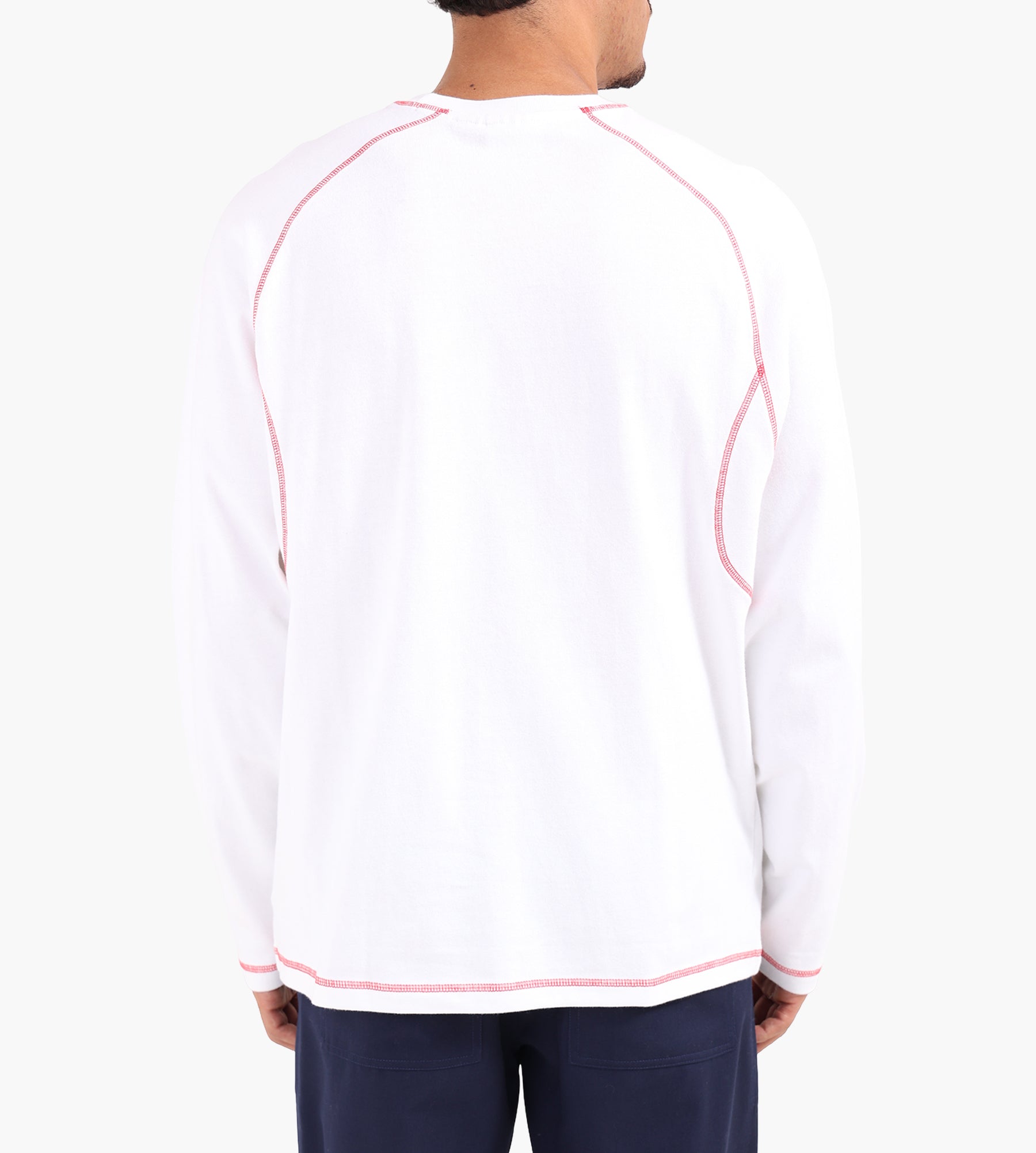 Obey Aaron Contrast Stitch Longsleeve White Multi