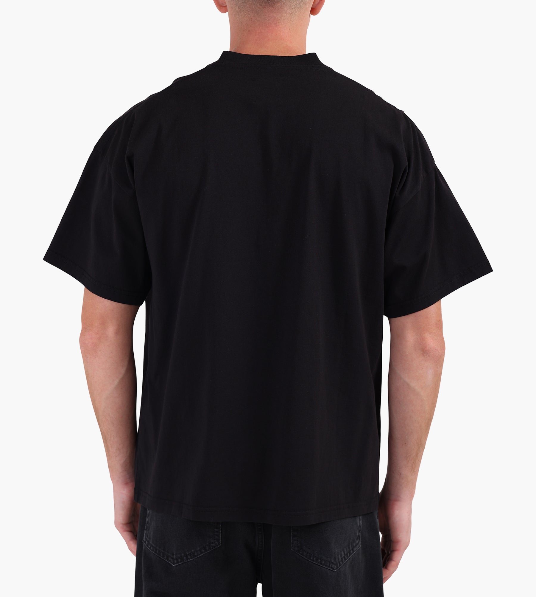 ROA Logo Organic T Shirt Black