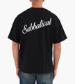 Sabbatical Script Logo T-Shirt Black White