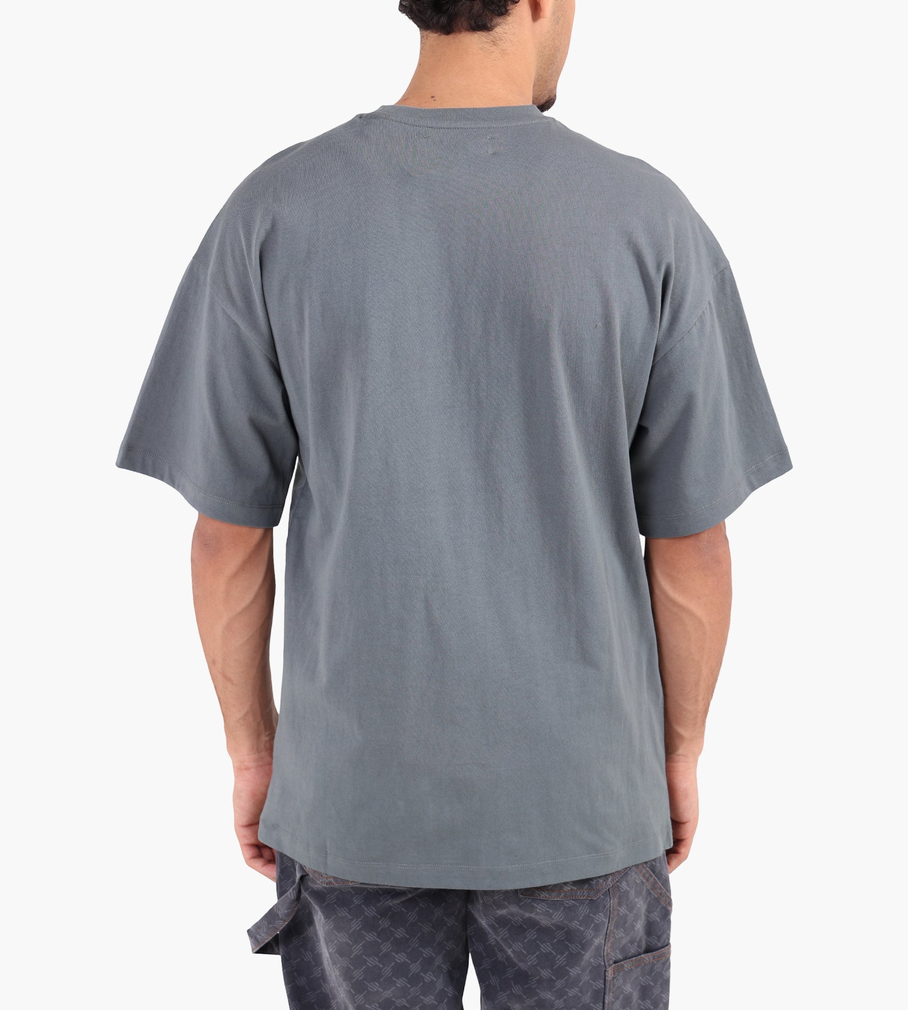 OAMC Peacemaker Loose Fit T-shirt Landart 03 Print Gray