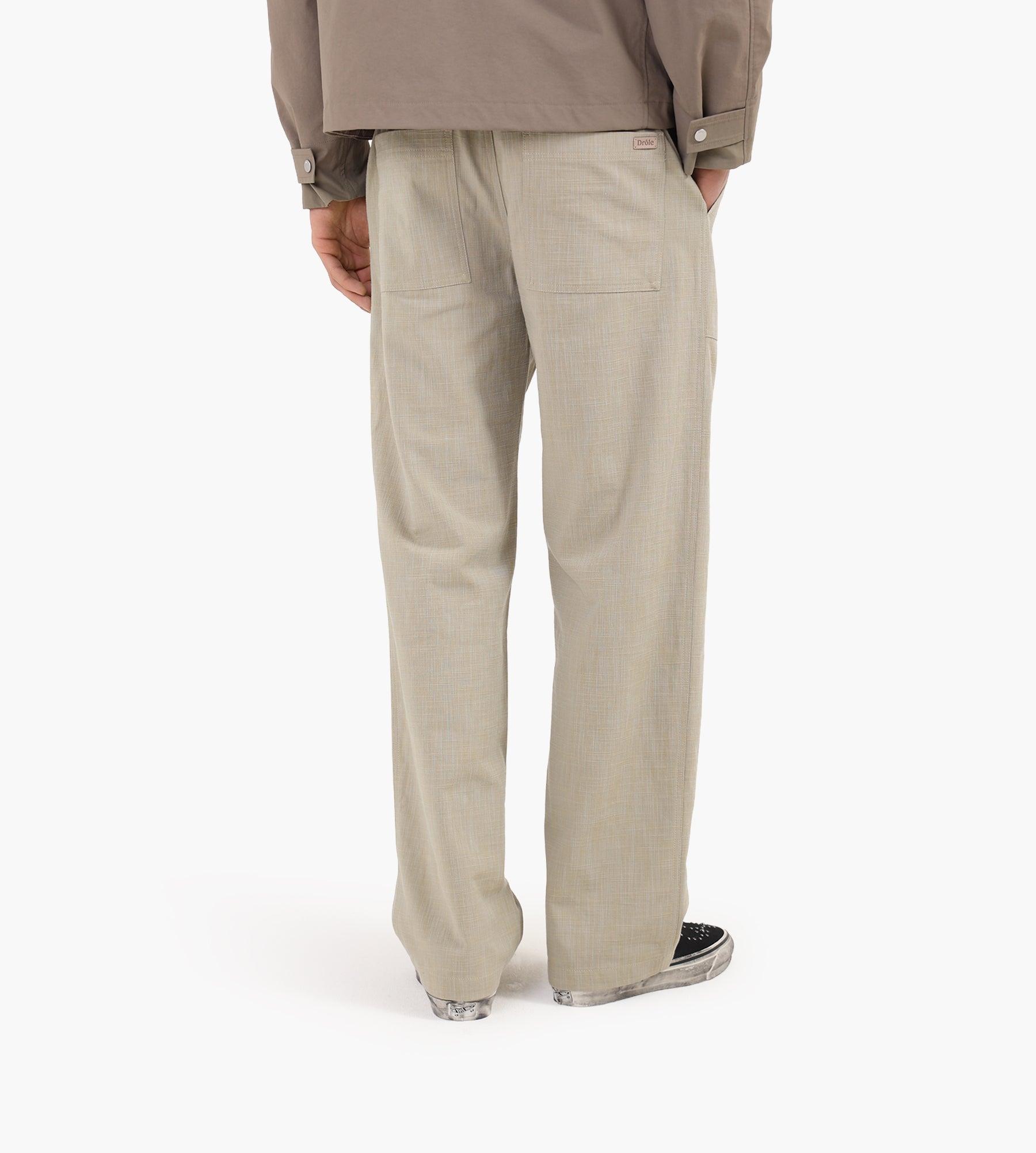 Drôle de Monsieur  Pantalon Elastiquè Coton Kaki