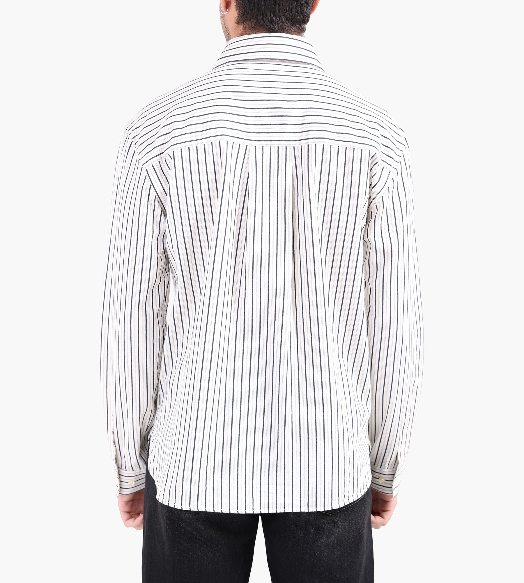 Libertine-Libertine Record 3648 Shirt Black Stripe
