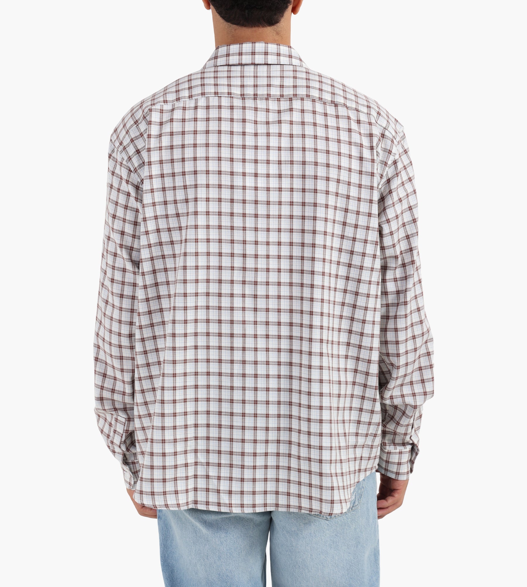 Palmes Cotton Merino Shirt White Brown