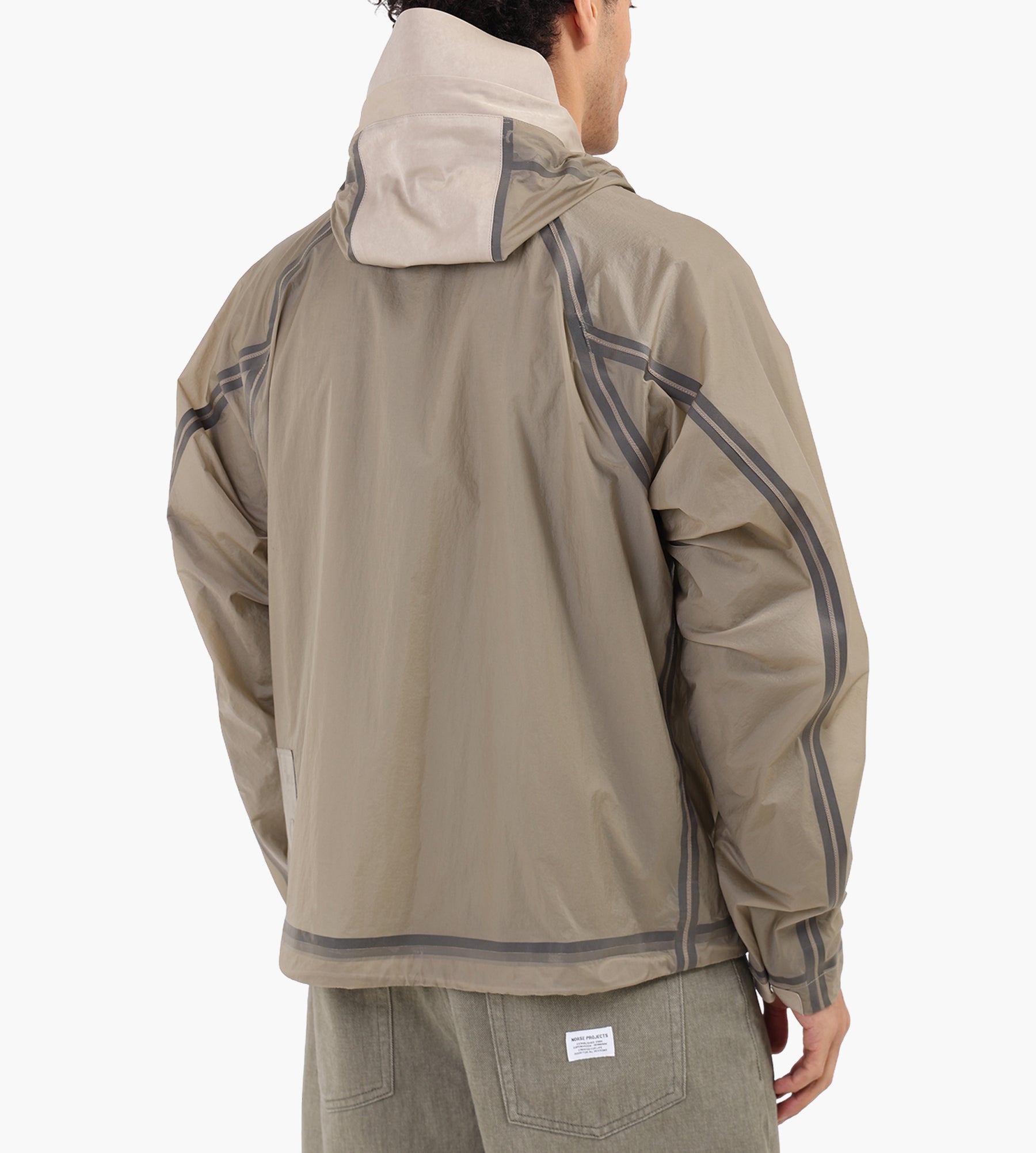 Ten-C Wind Combo Bonded Shirt Pale Taupe