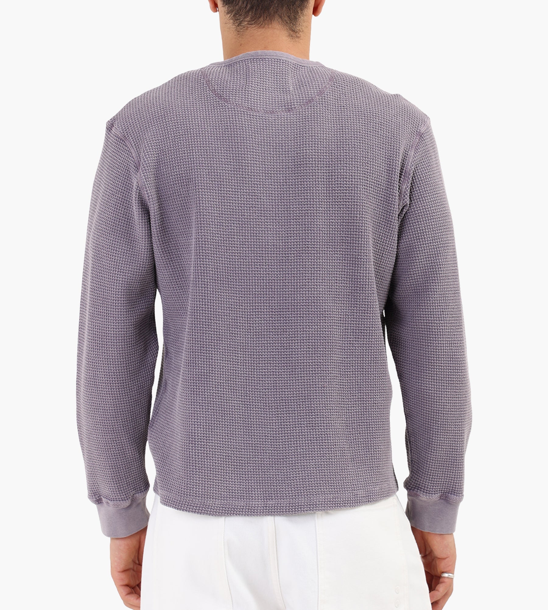 Corridor Waffle Henley Longsleeve Dusk