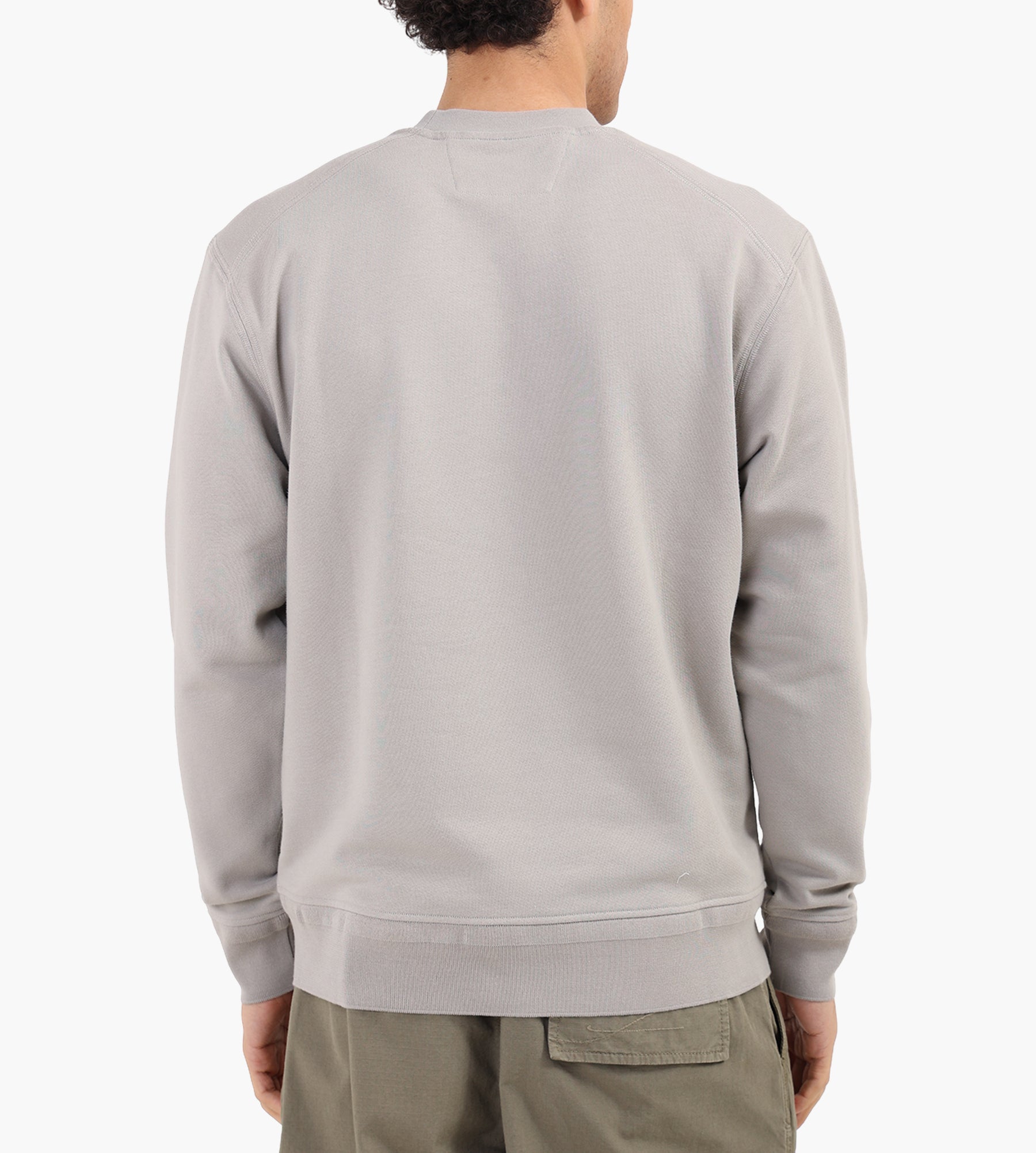 C.P. Company Diagonal Raised Fleece Crewneck Dove