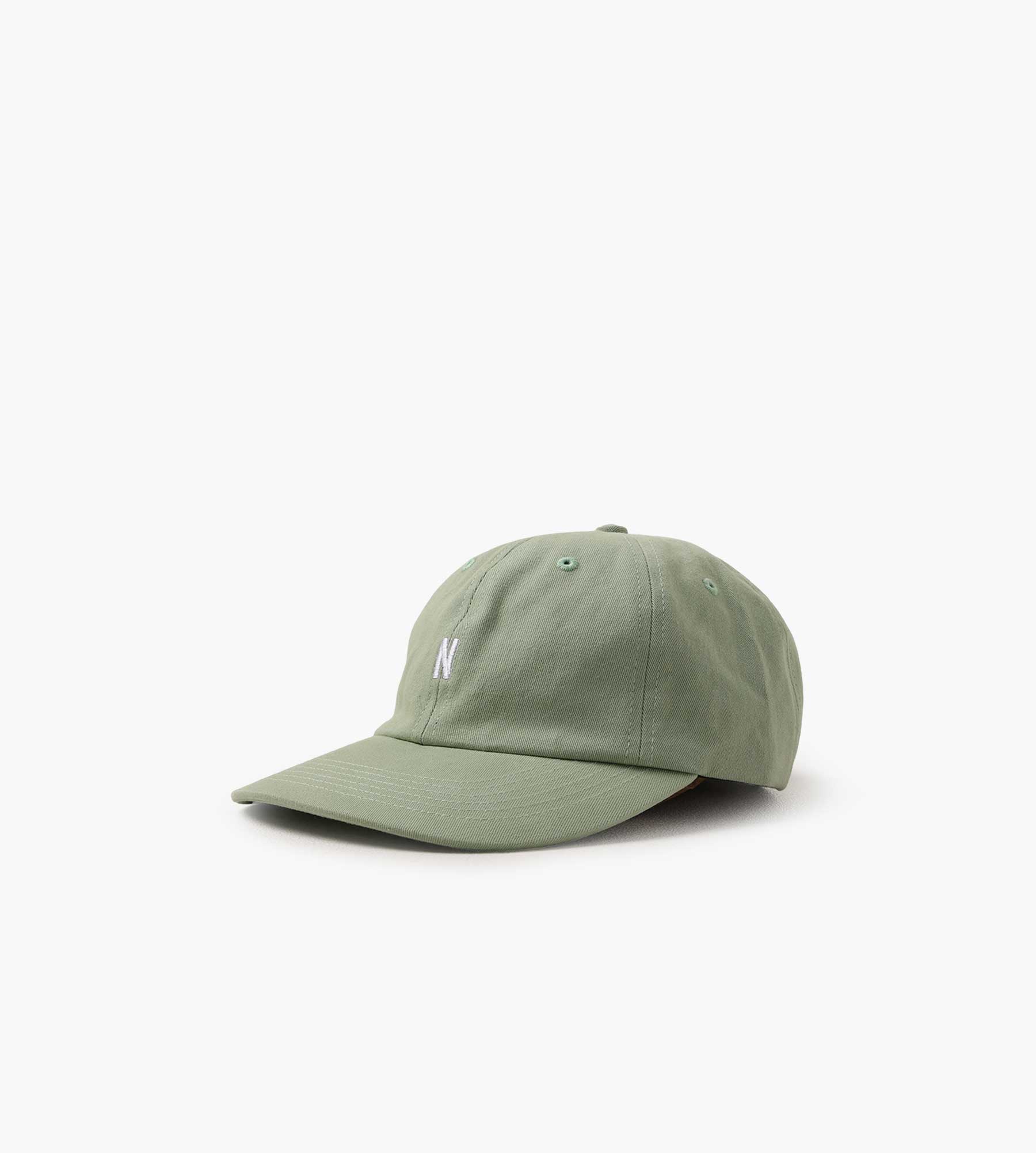 Norse Projects Twill Sports Cap Basil