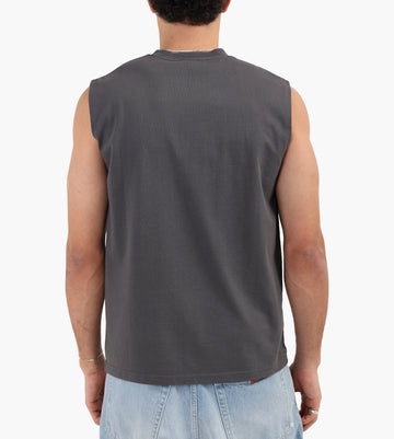 Palmes Ramus Sleeveless T-Shirt Charcoal