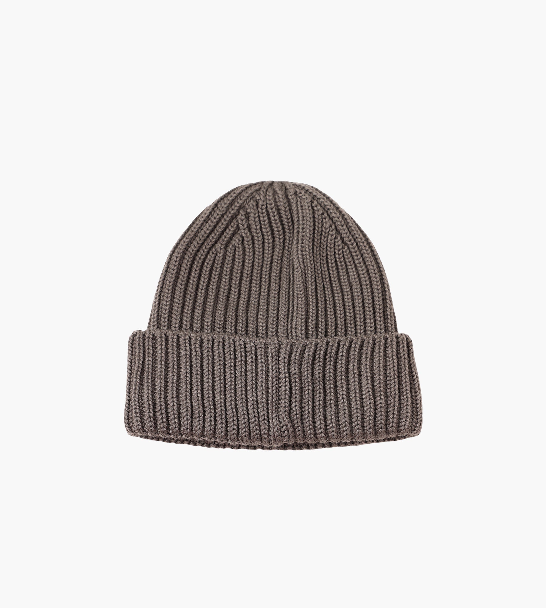C.P. Company Accessories Knit Cap In Extrafine Merino Wool Walnut