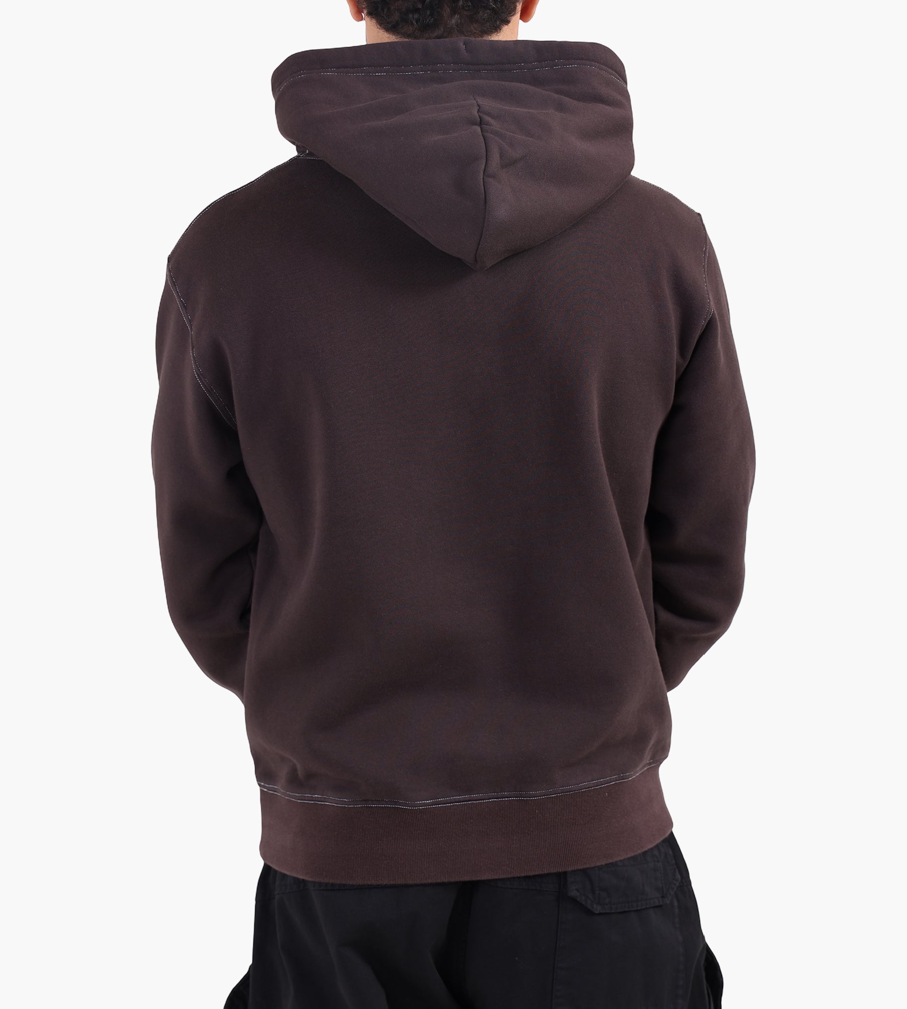 Purple Mountain Observatory Garment Dye Hoody Chocolate