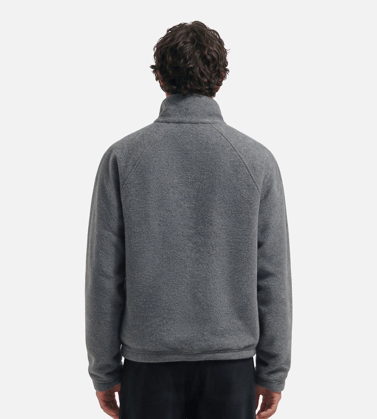 OLAF Wool Fleece Zip Jacket Sharkskin