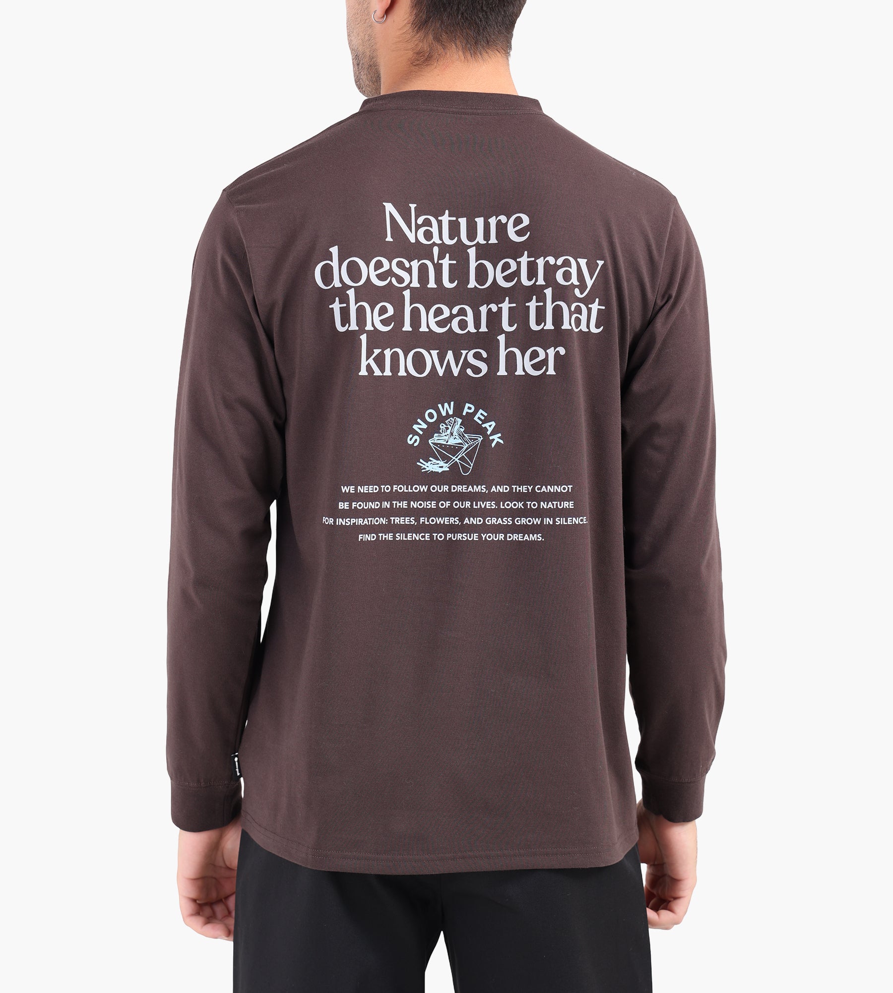 Snow Peak Living With Nature Longsleeve Dark Brown
