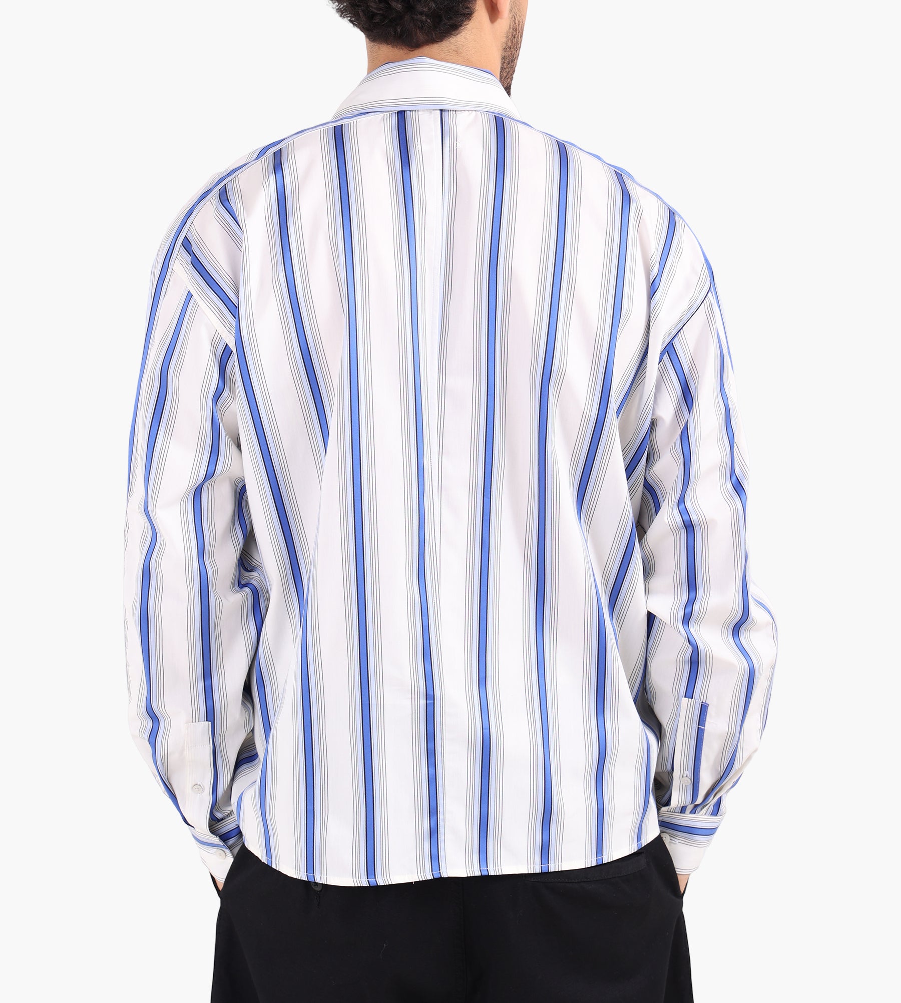 Won Hundred Maza Panel Shirt Deep Ultramarine COMB.