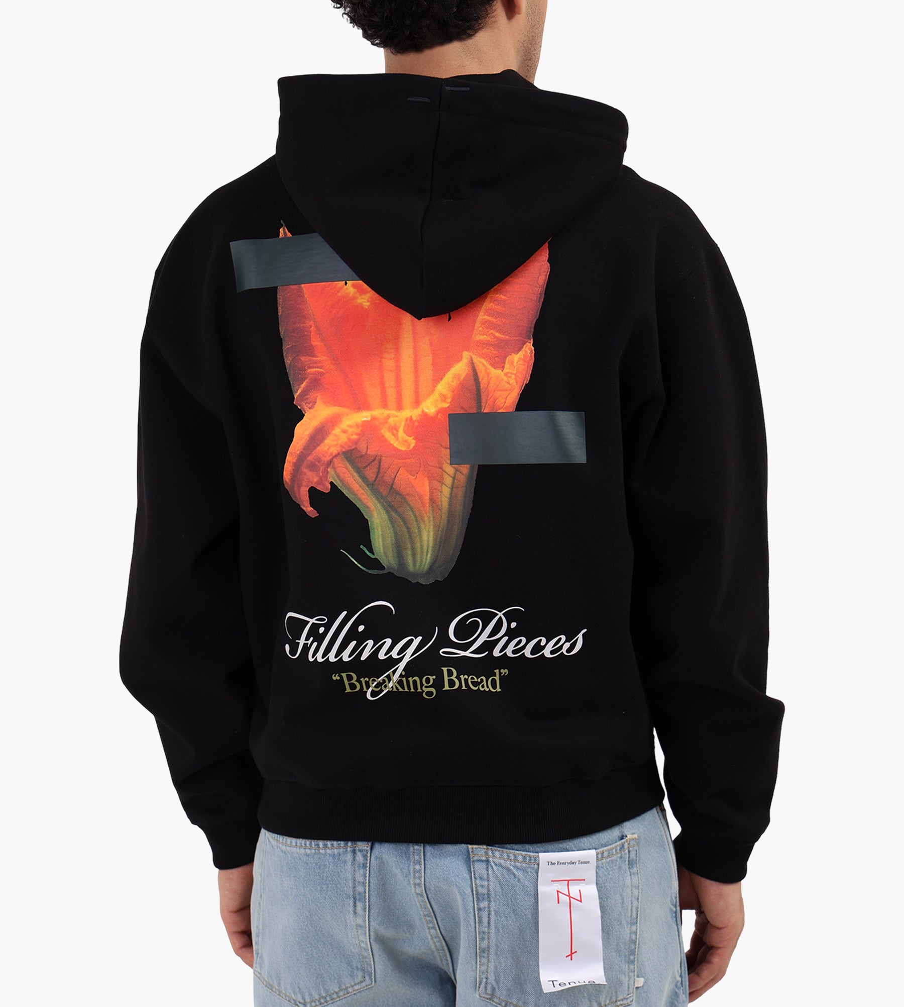 Filling Pieces Zip Hoodie Zucchini Black