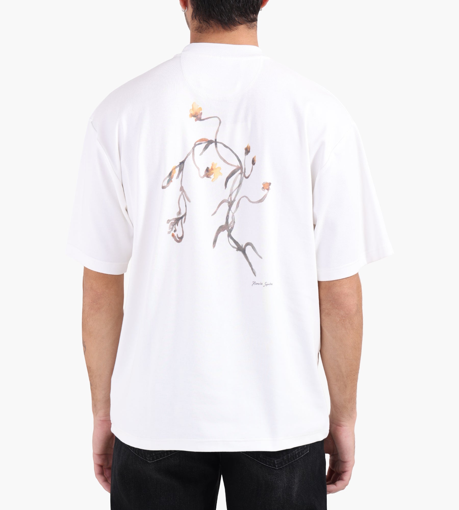 Pinkorange Saxifrage T-shirt Off-white