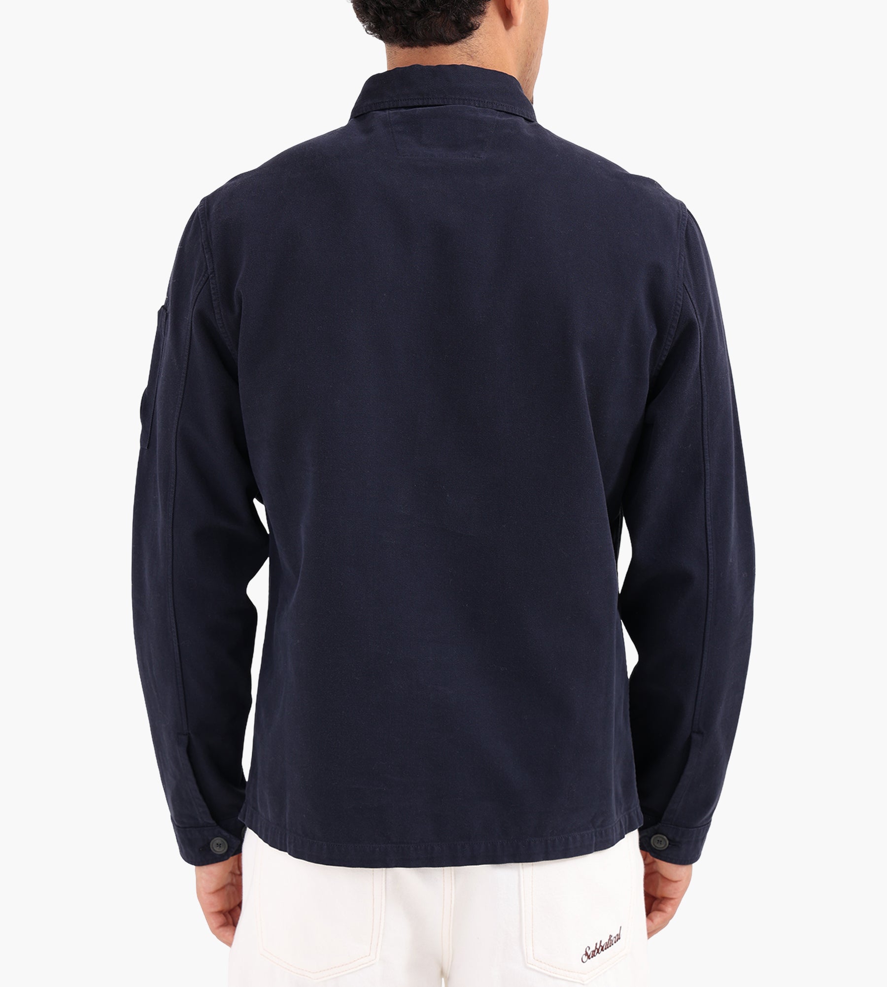 C.P. Company Overshirt In Vintage Army Structure Total Eclipse