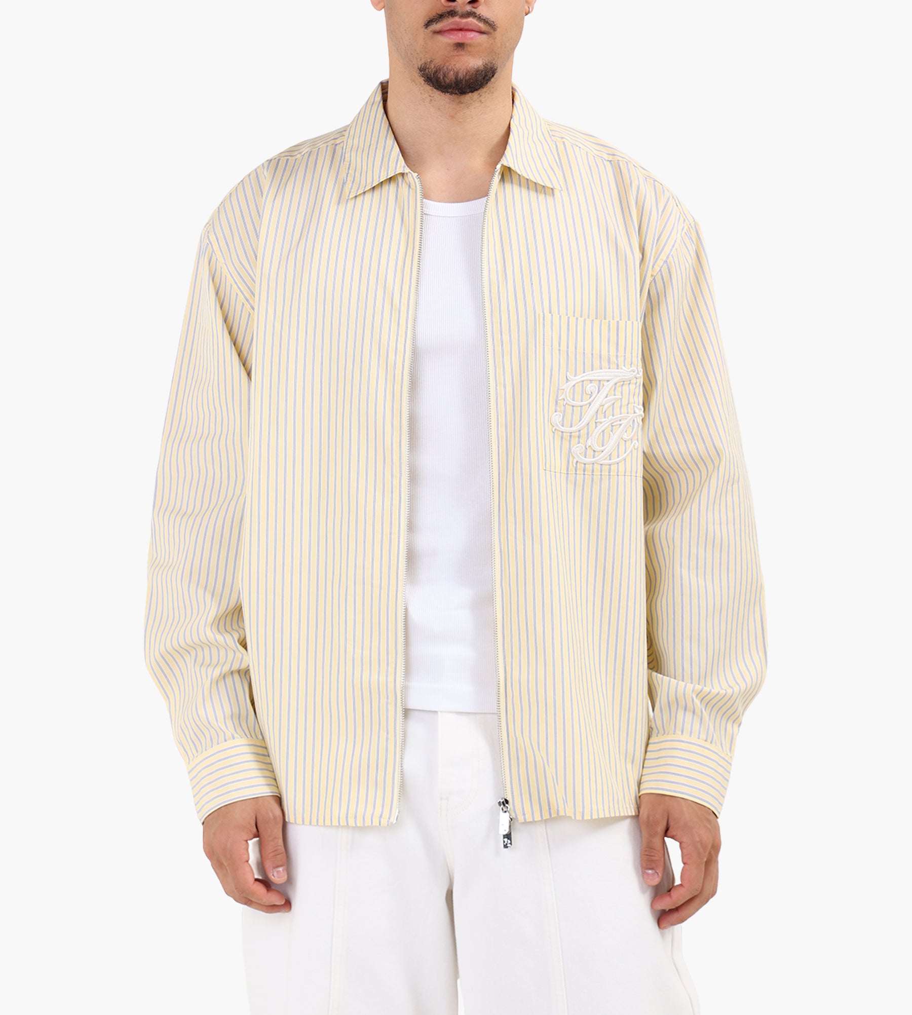 Filling Pieces Zip Shirt Sauterne