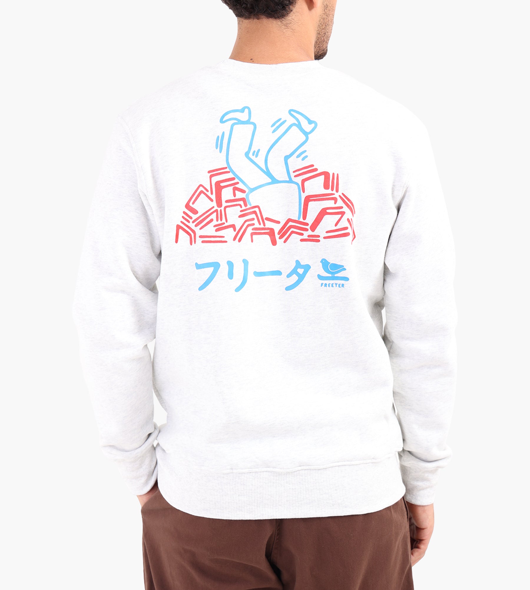 Freeter Paperwork Crewneck Grey