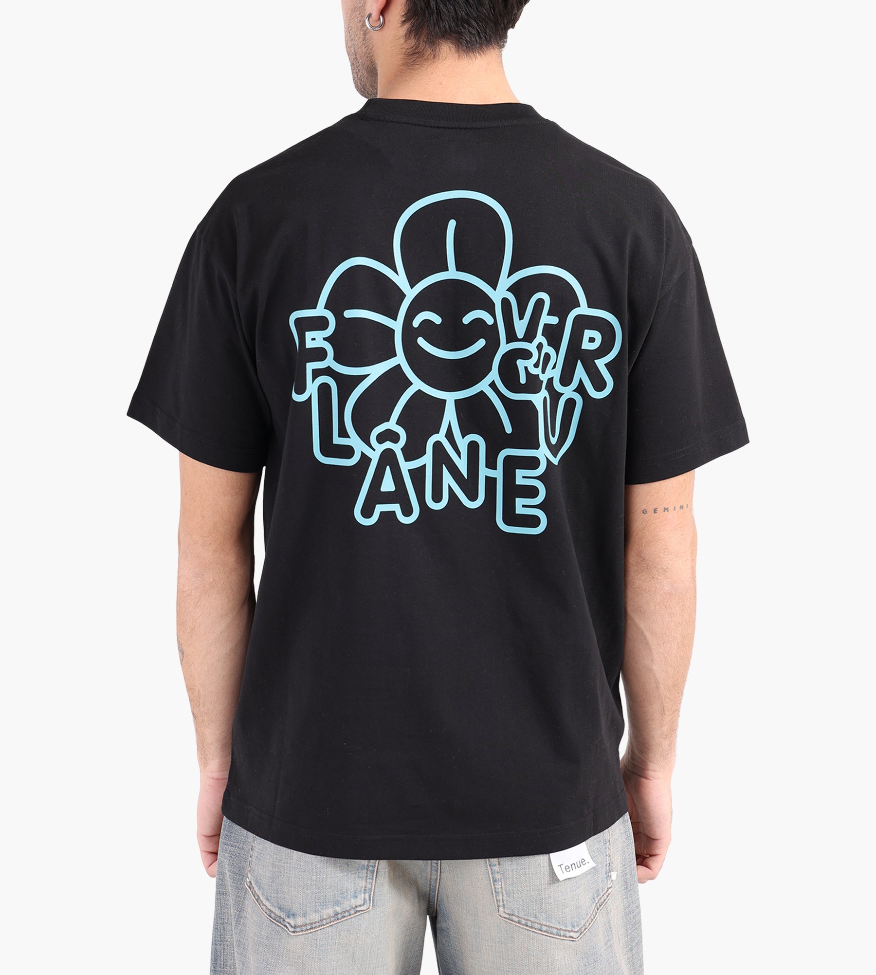 Flâneur Happy Flower T-Shirt Black