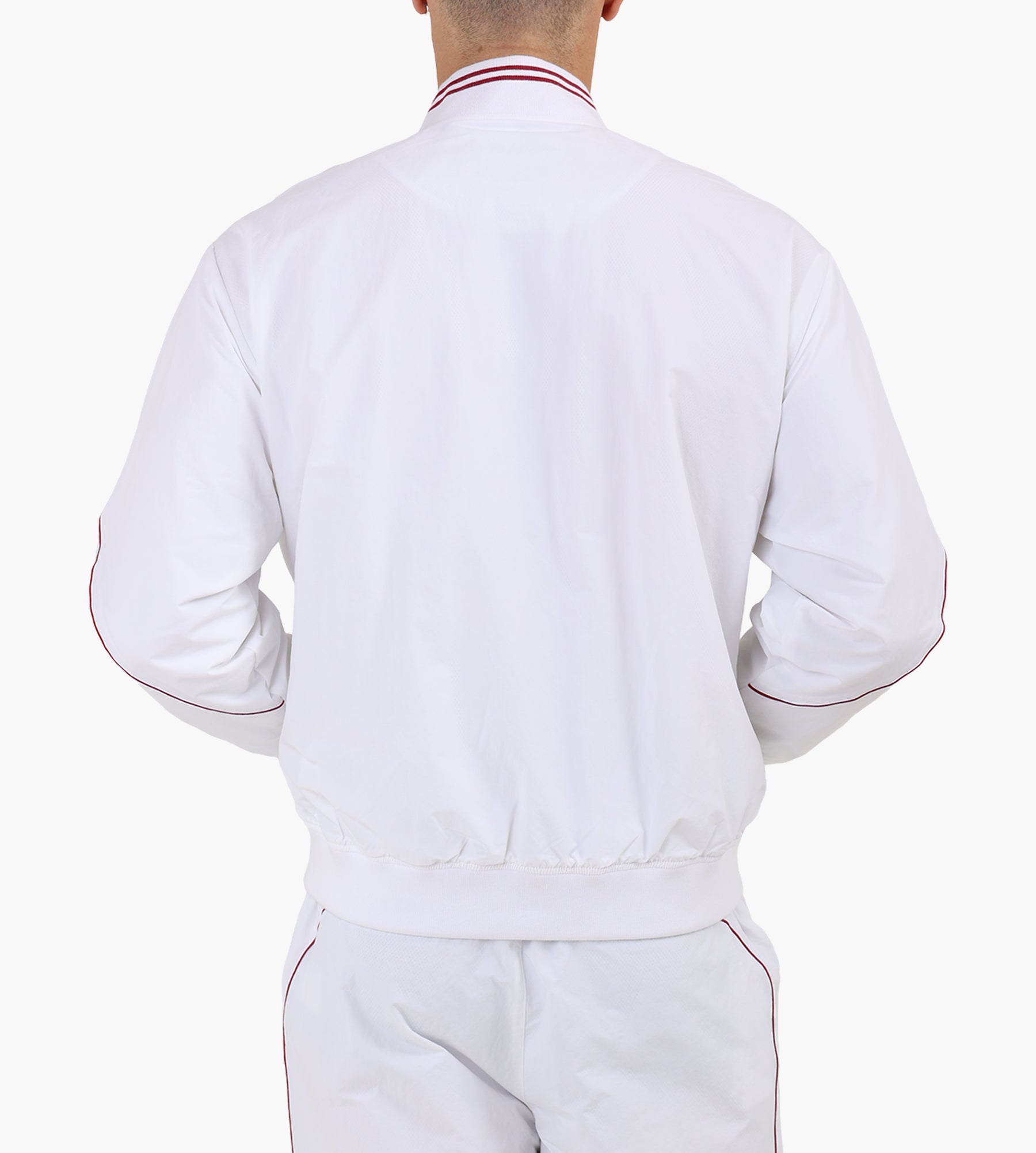 Lacoste 1HB1 Men's Jacket White Bordeaux