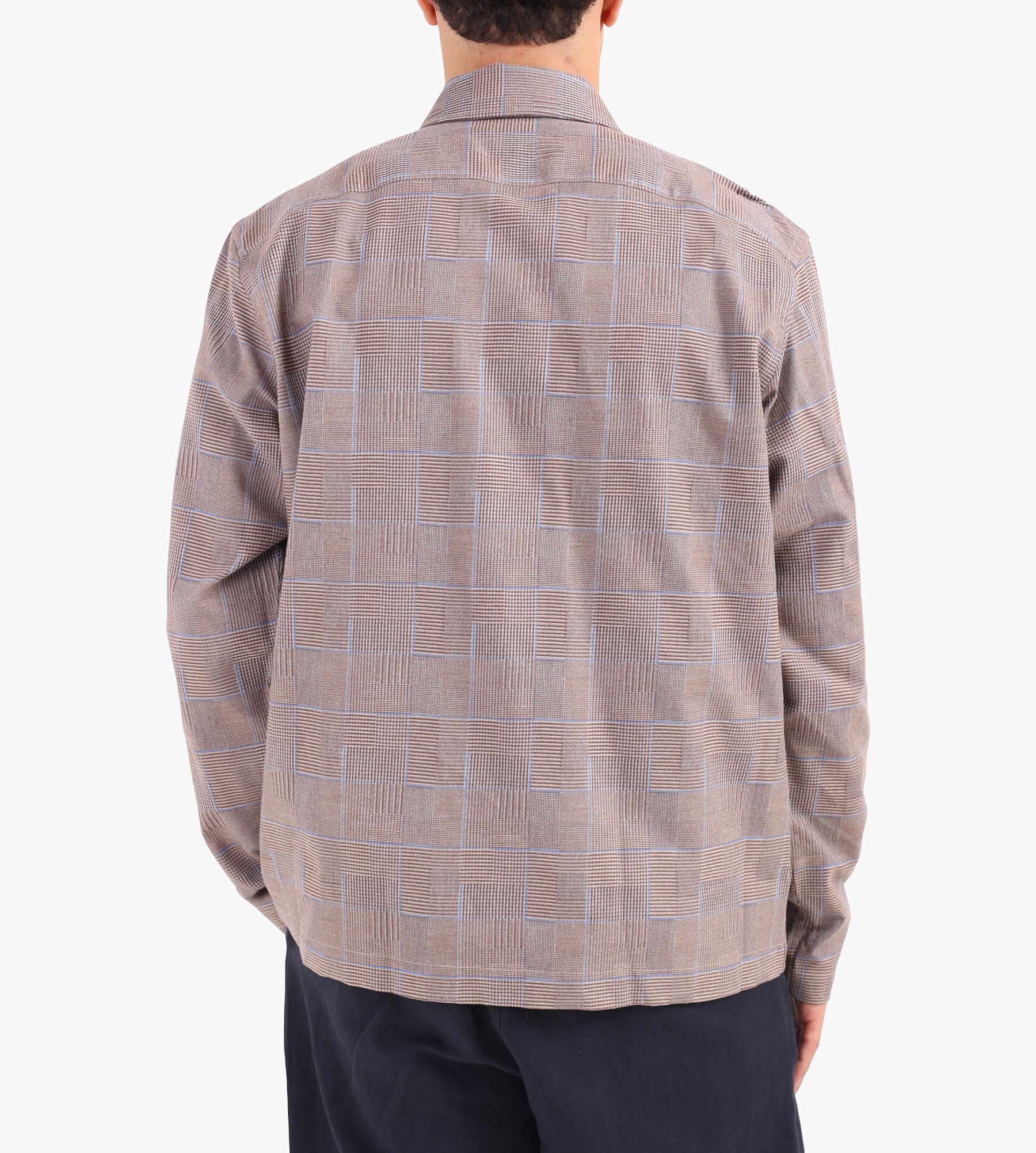 Palmes Glen Overshirt Brown