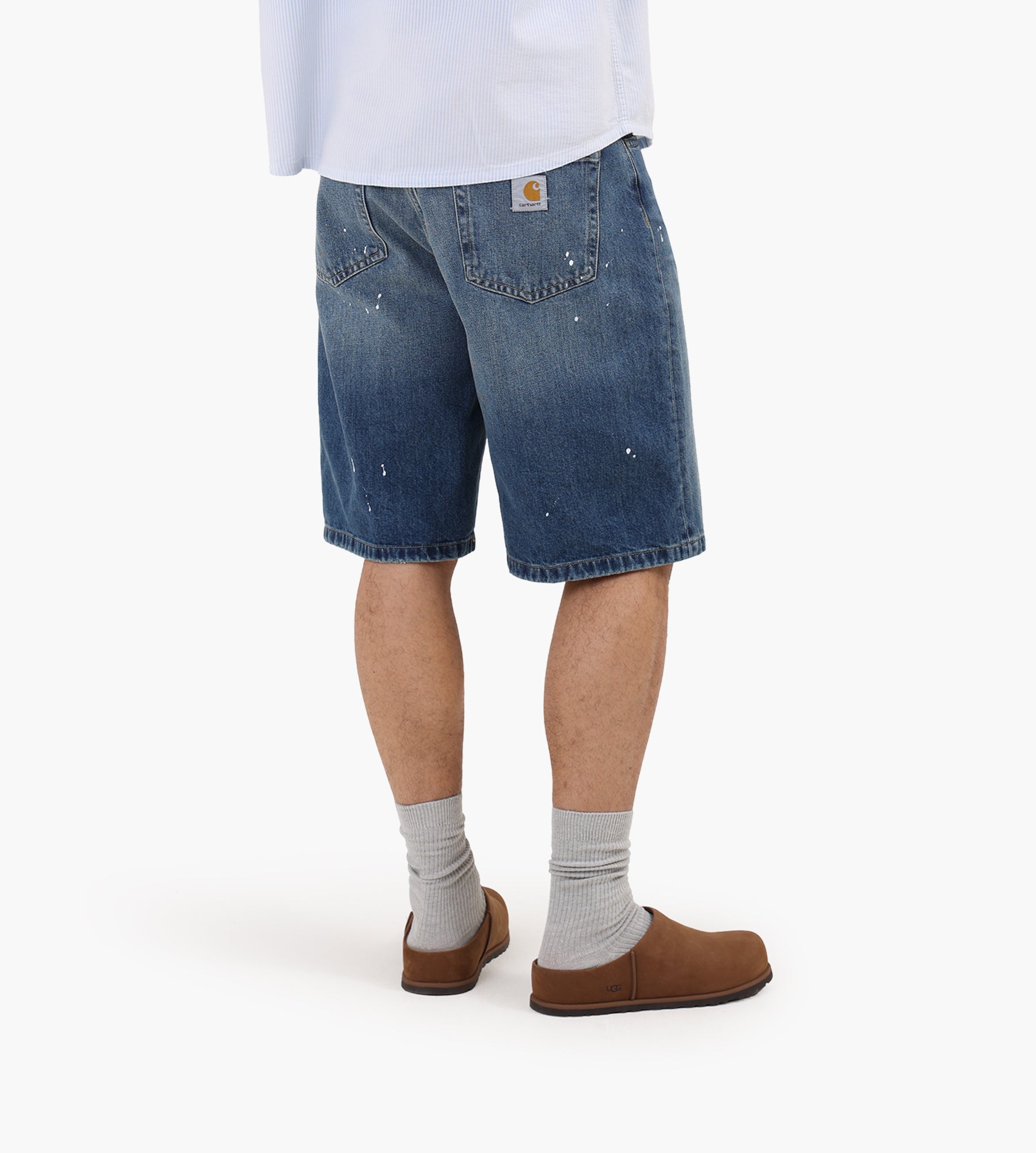 Carhartt WIP Landon Short Blue Destroy Wash