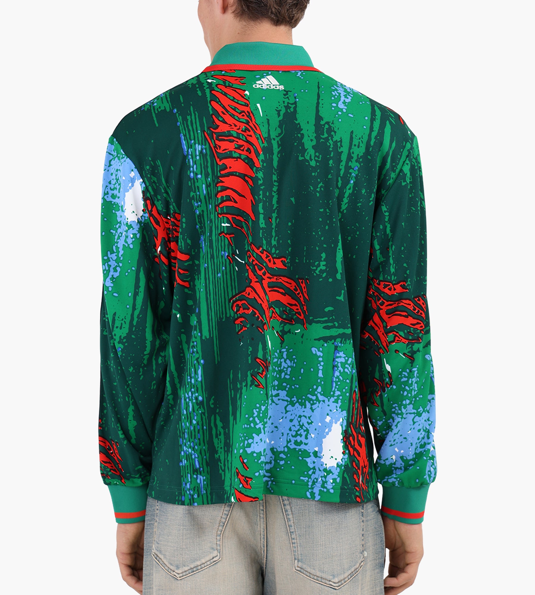 Adidas Brain Dead Longsleeve Jersey Red Bgreen Blue