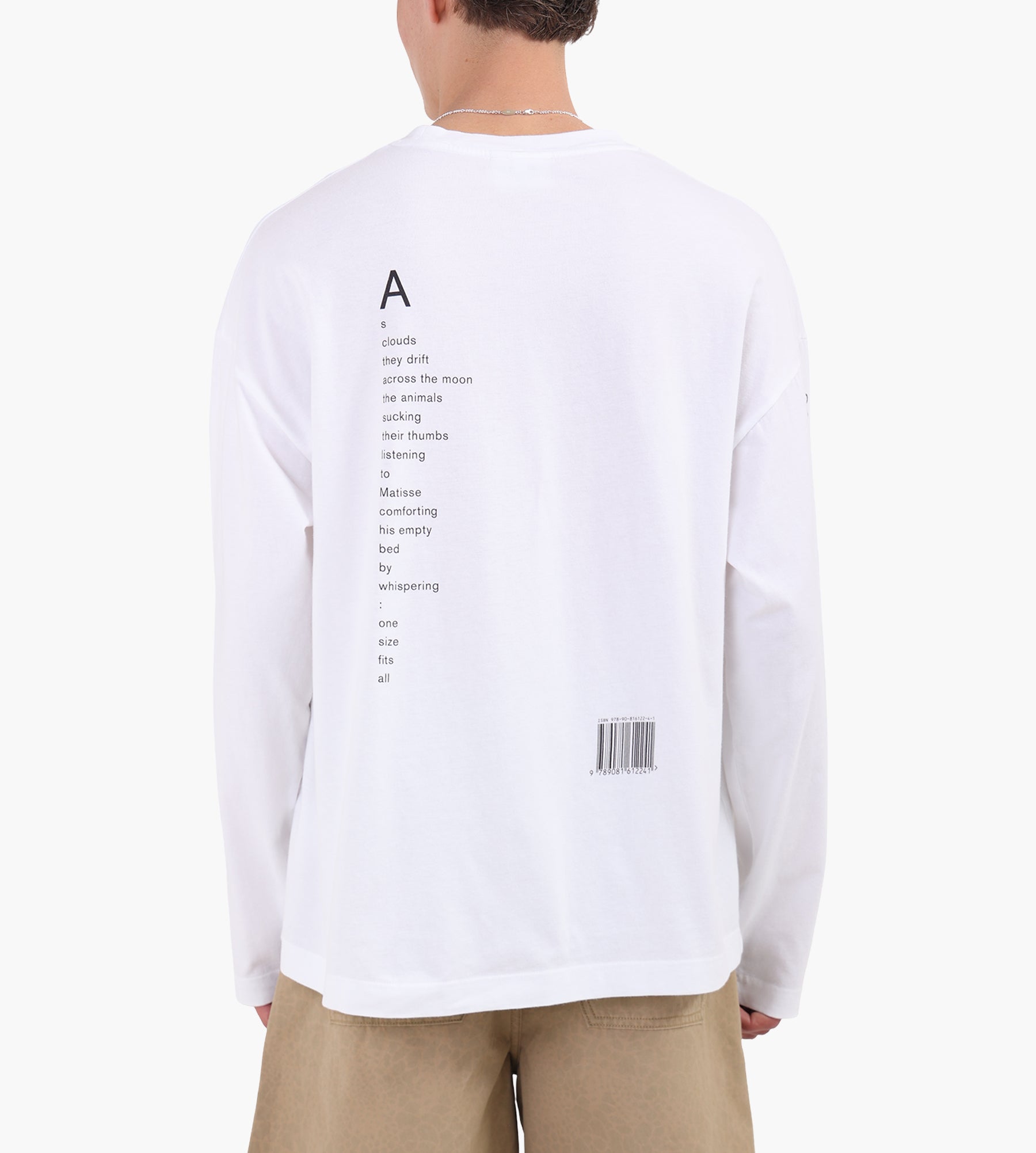 Wild Animals Book Cover Adult Longsleeve White