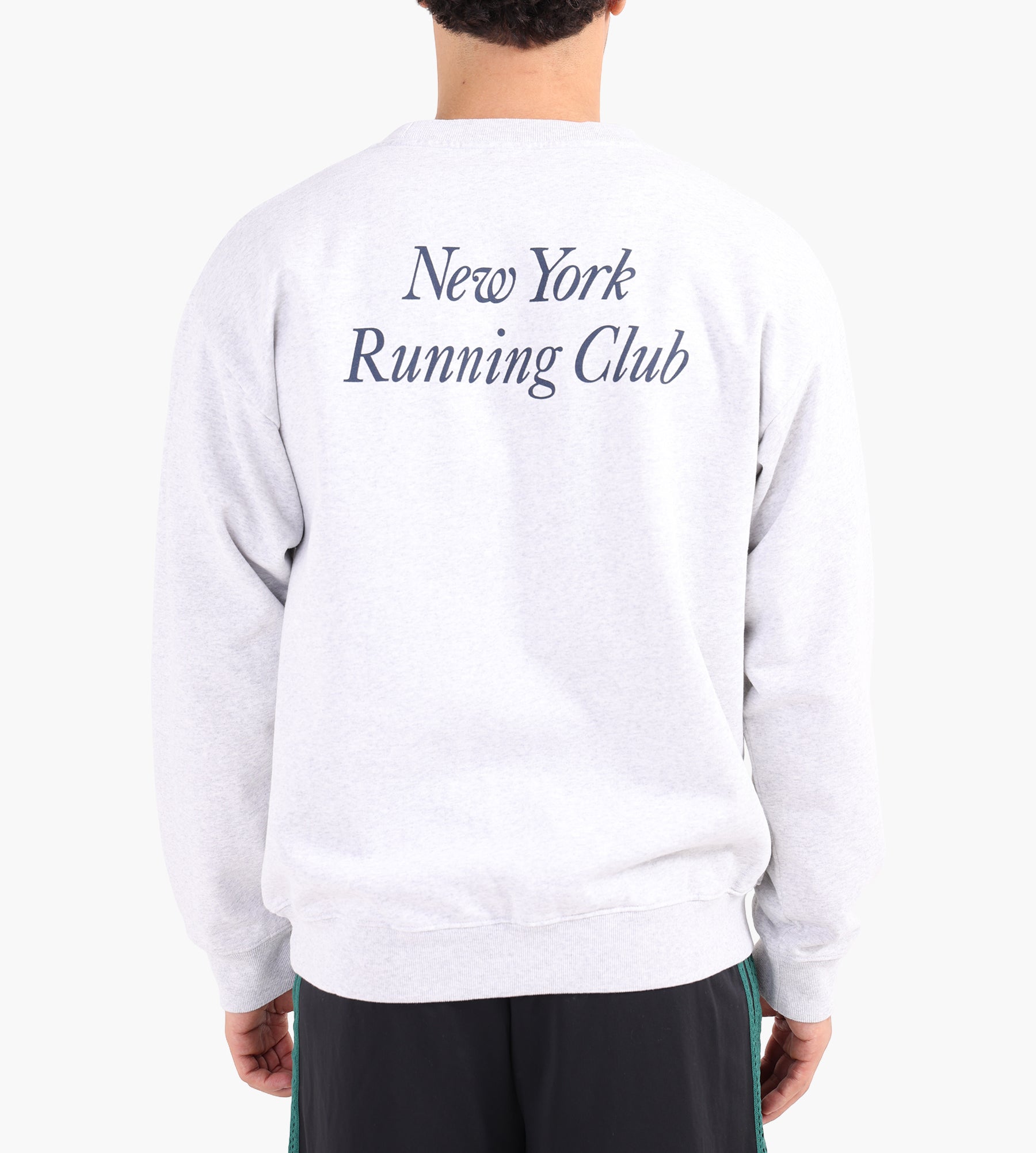 Sporty & Rich Run Club Crewneck Heather Gray