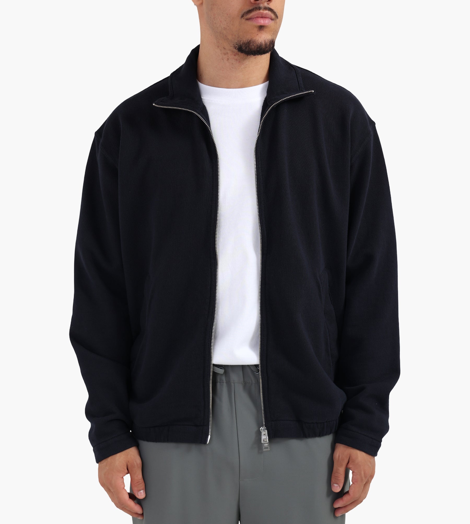 Norse Projects Bjorn Relaxed Organic Loopback Track Jacket Dark Navy