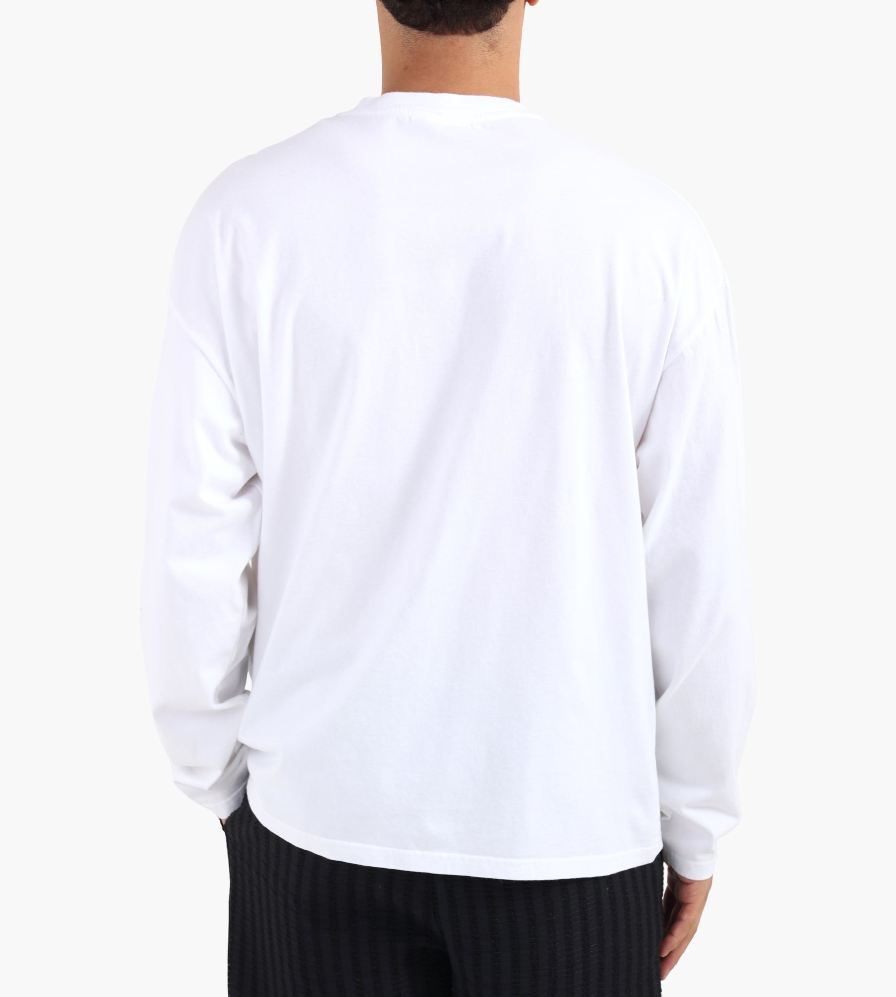 Wild Animals Pattern Pink Blue Longsleeve White