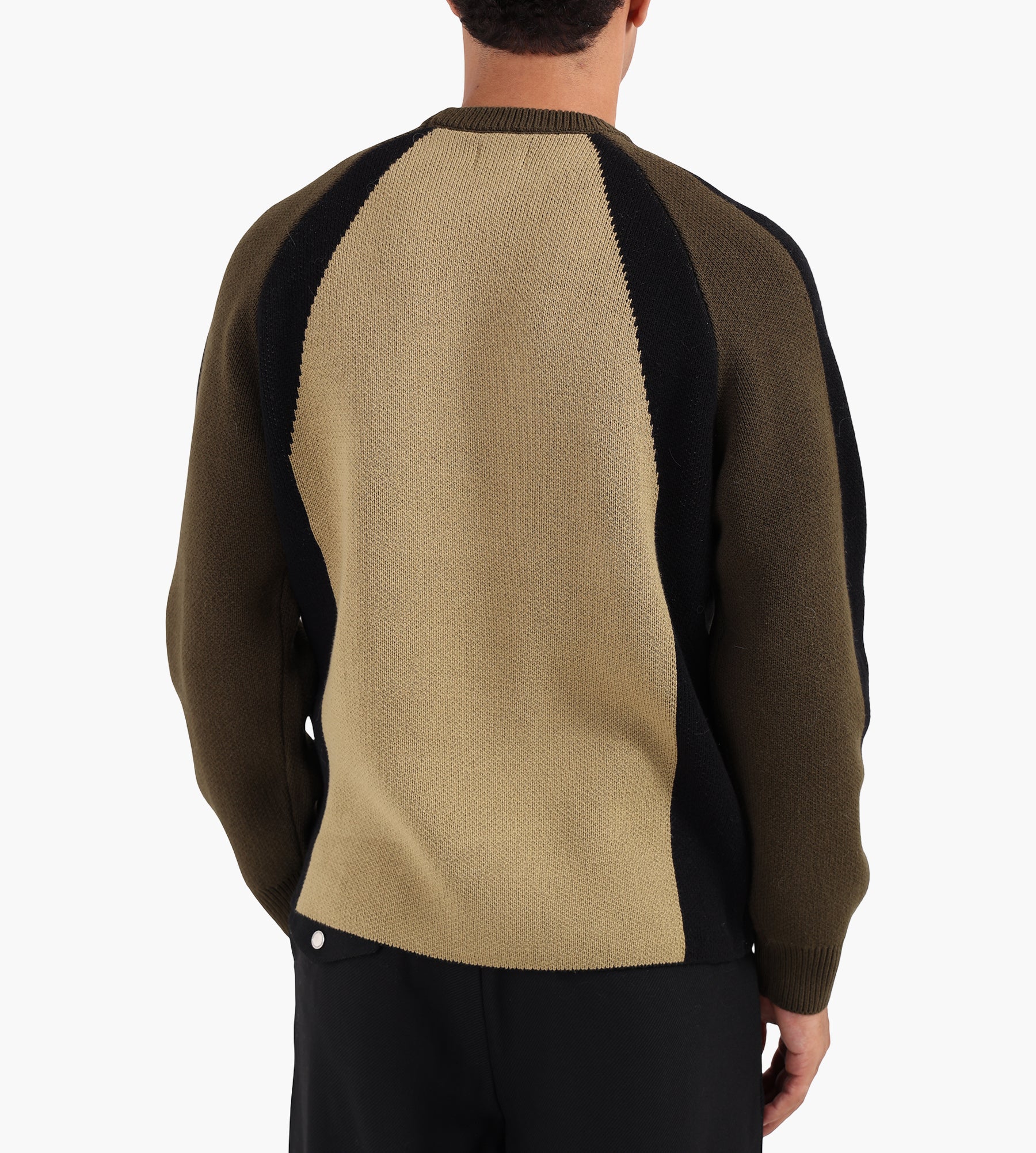 Obey Raglan Sweater Mermaid Green Multi