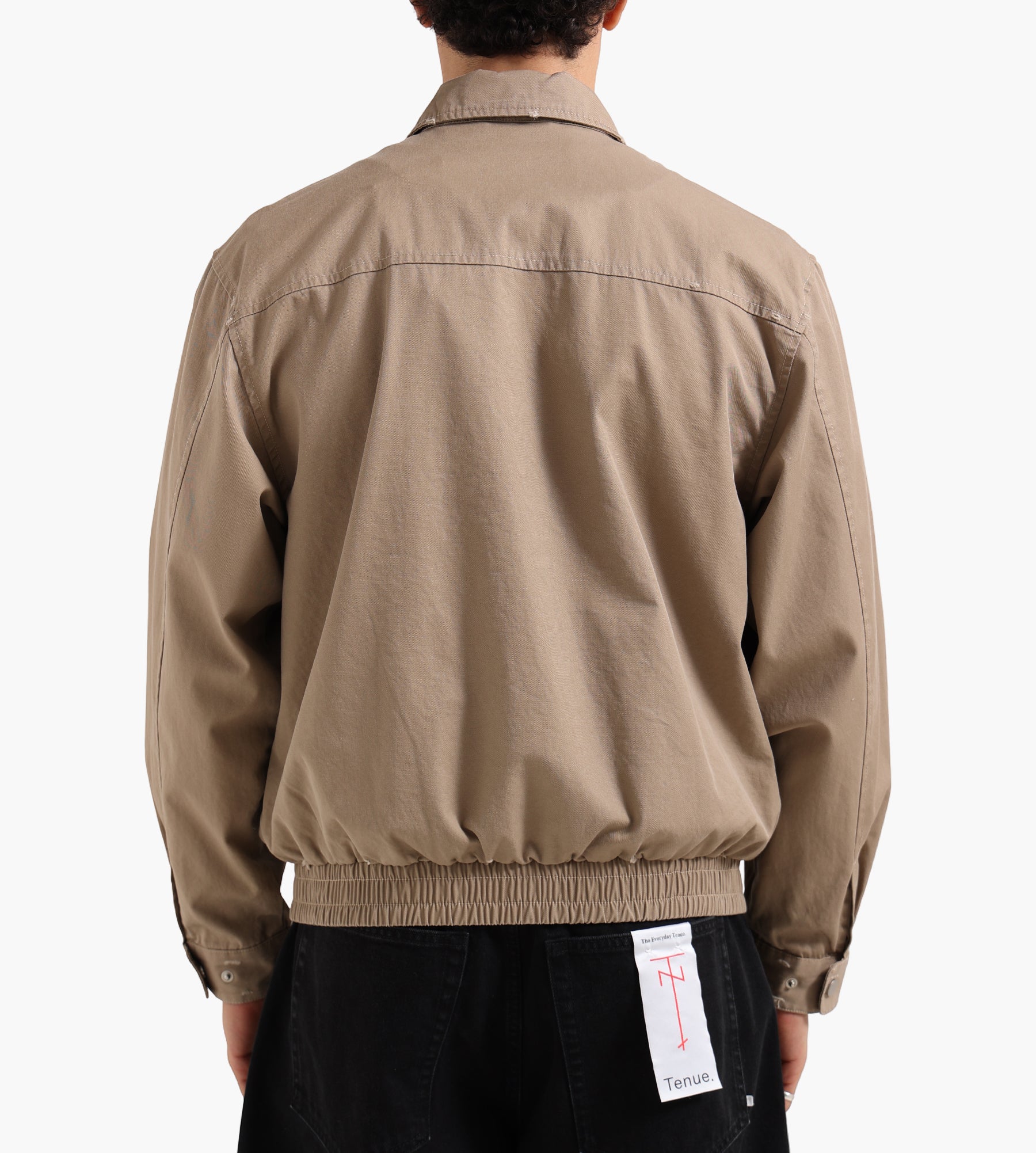 Bram's Fruit Script Logo Distressed Jacket Sand