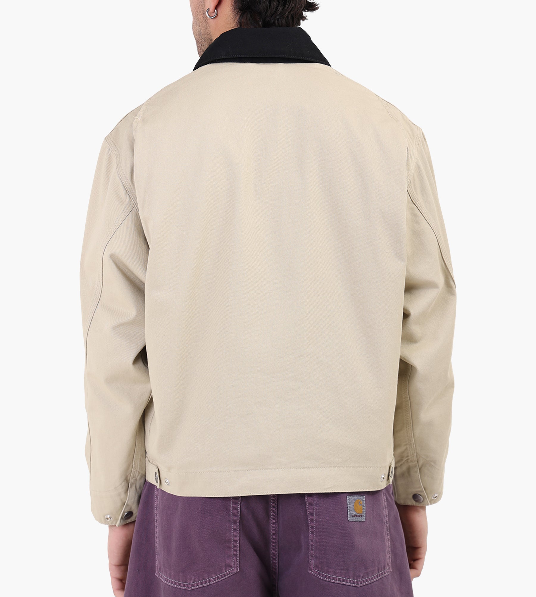 Carhartt WIP Og Detroit Jacket Barchan Black Rinsed