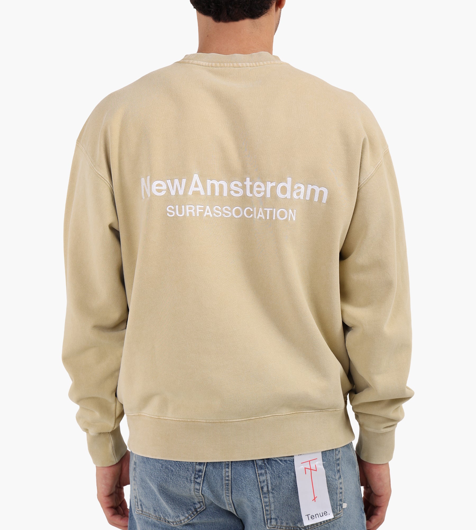 New Amsterdam Surf Association Logo Crewneck Yellow Stone