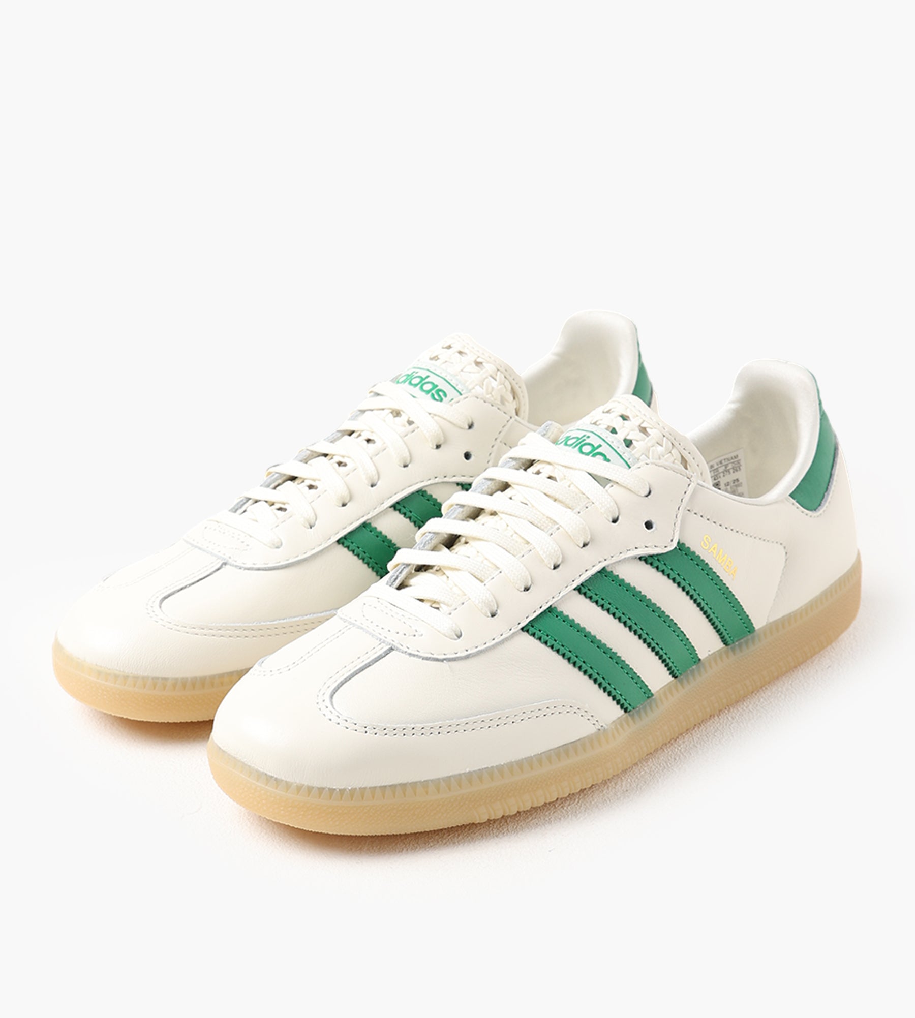 Adidas Samba OG W Owhite Green Goldmt