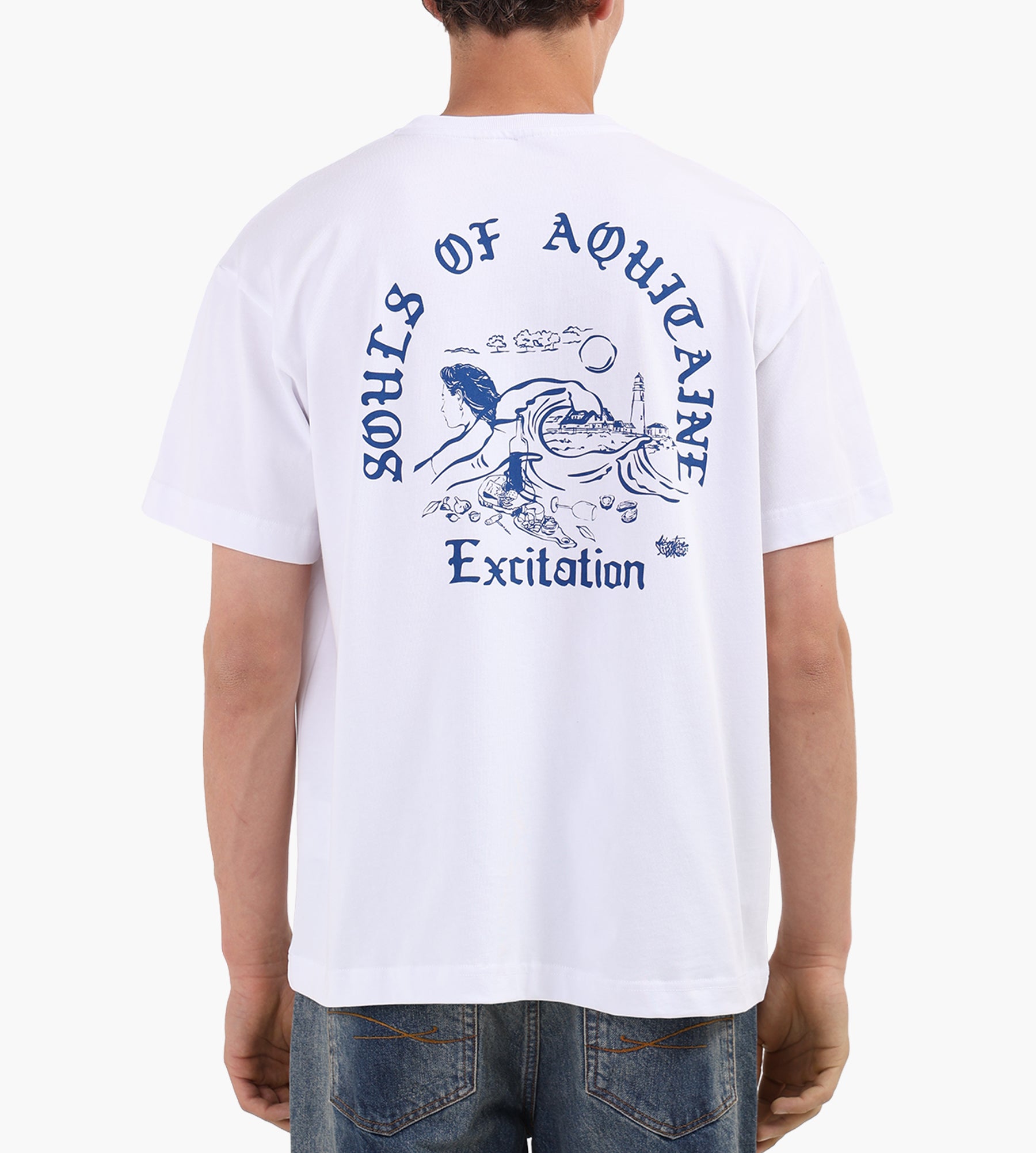 Libertine-Libertine Broke Aquitaine 3697 Tee White