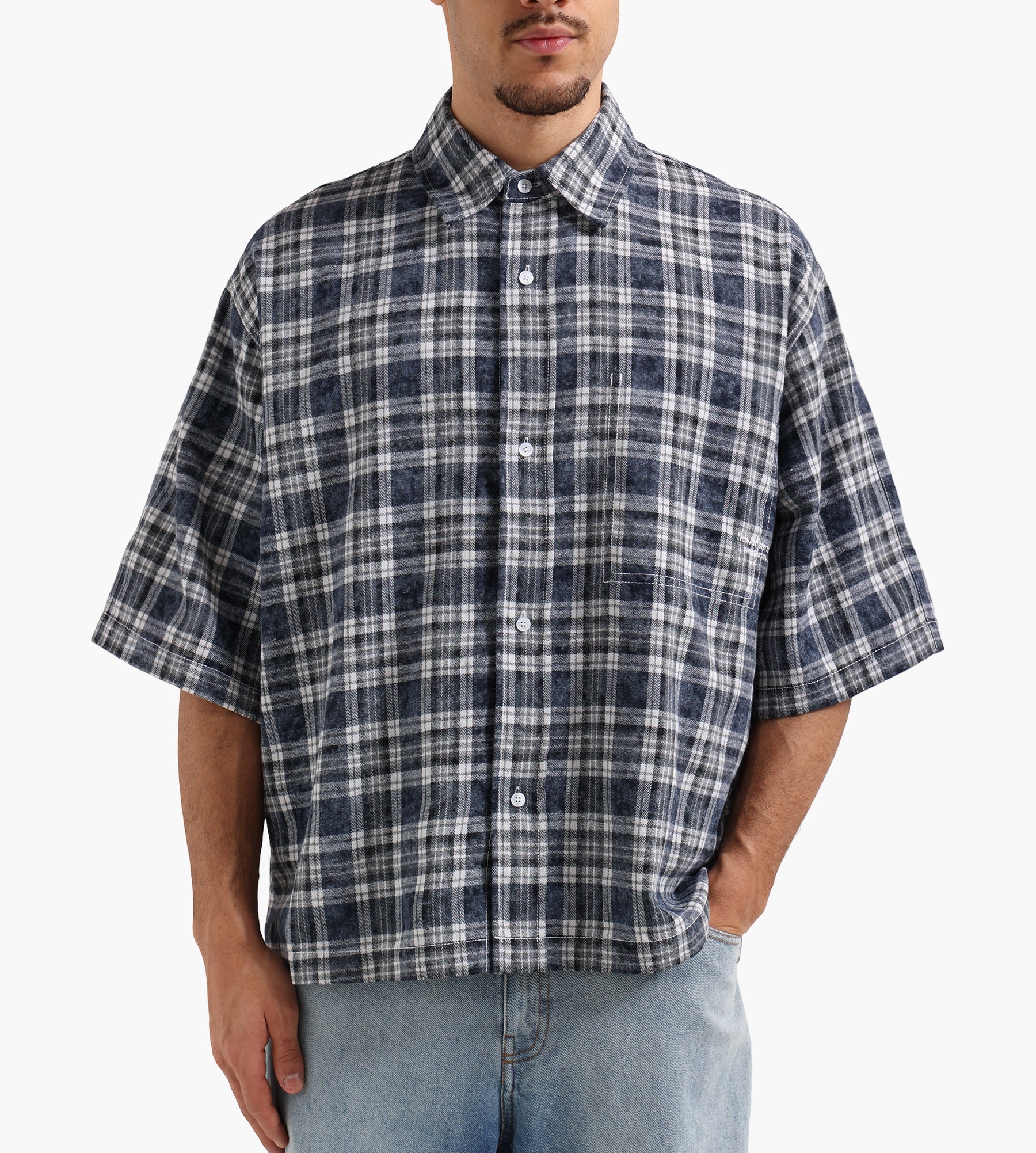 New Amsterdam Surf Association Wijk Shirt Short Sleeves Bleached Check