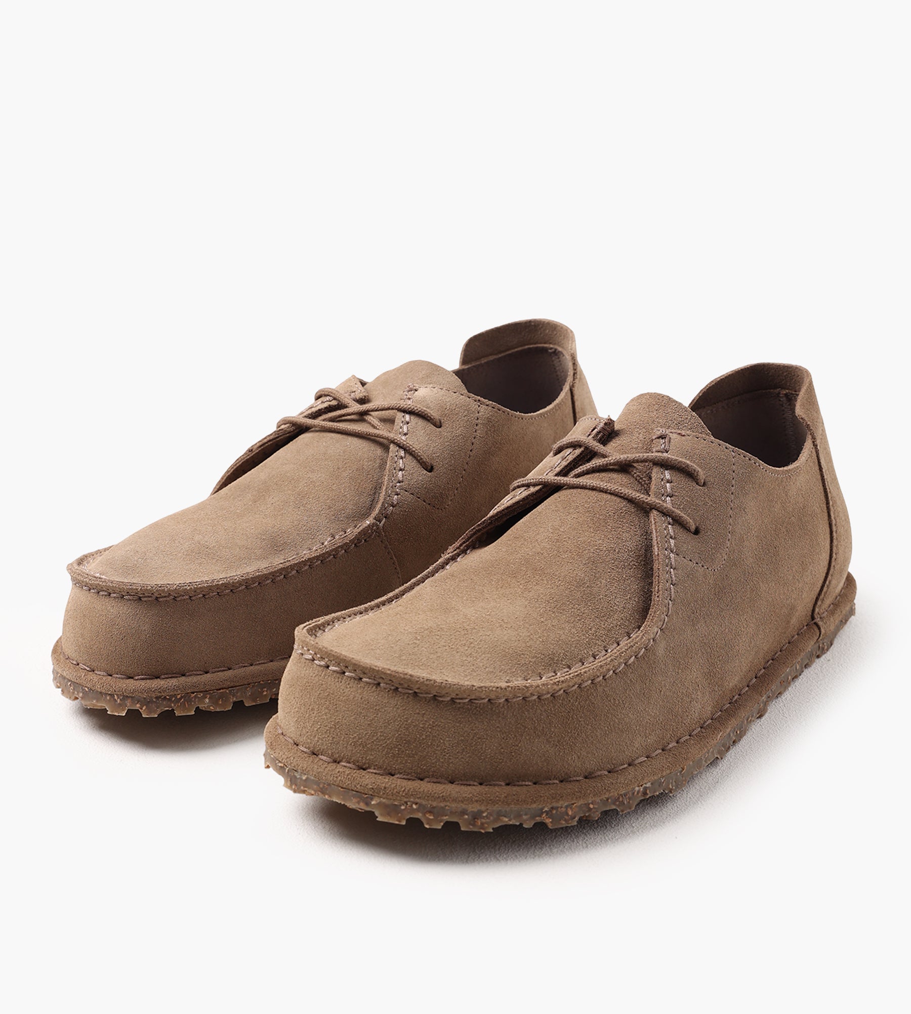 Birkenstock Utti Lace Suede Leather Gray Taupe